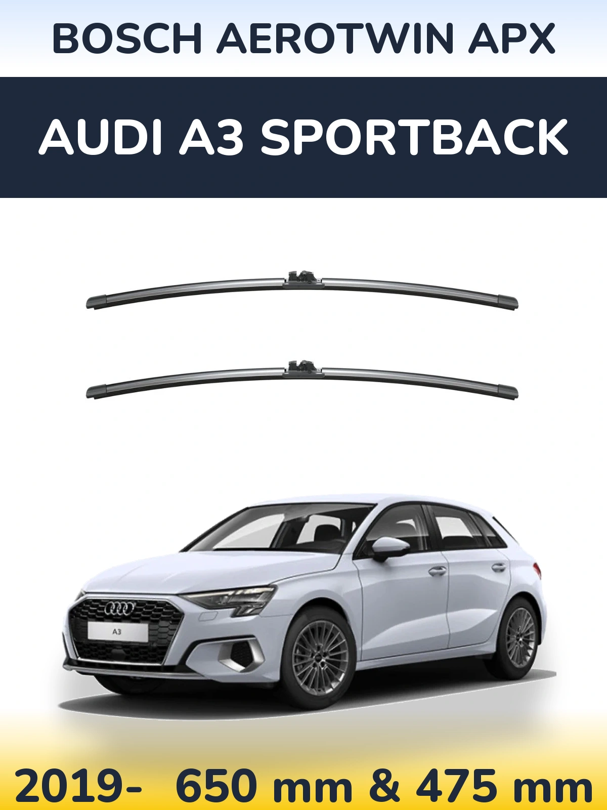 Ștergătoare BOSCH AeroTwin APX pentru Audi A3 Sportback