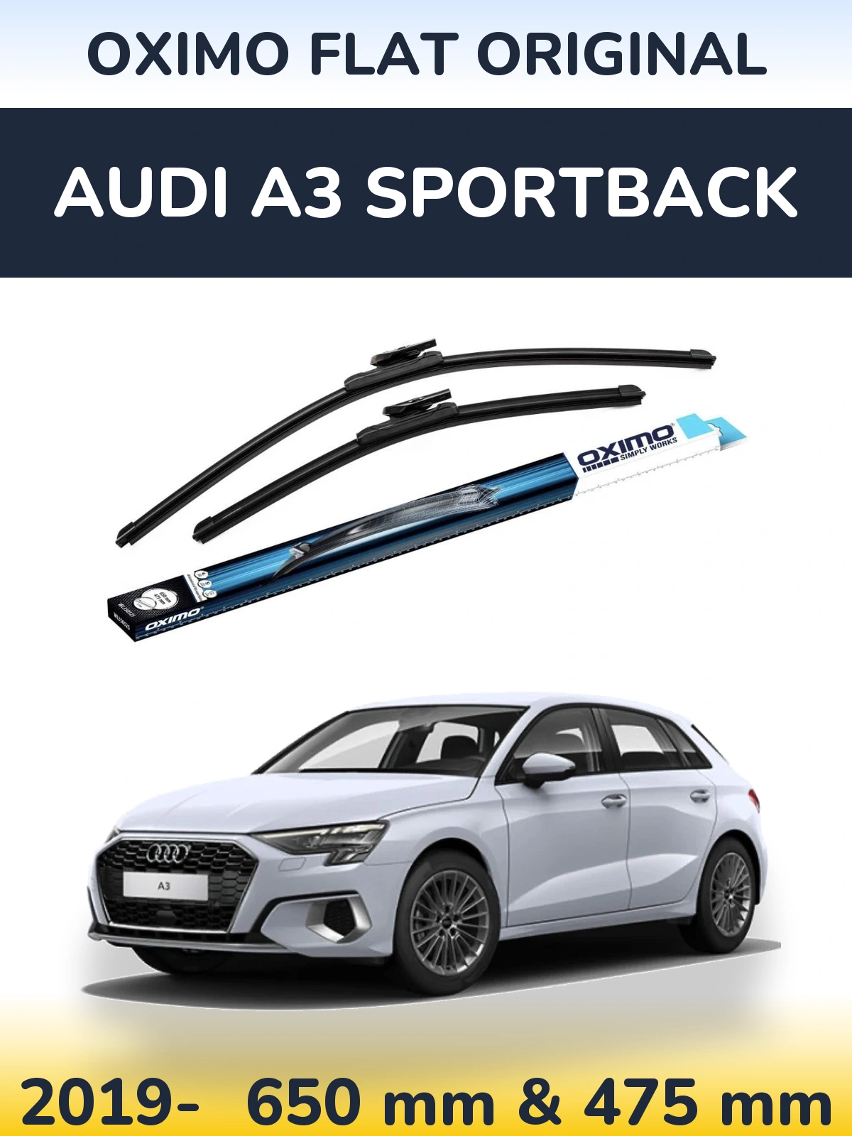Ștergătoare Oximo Flat Original pentru Audi A3 Sportback