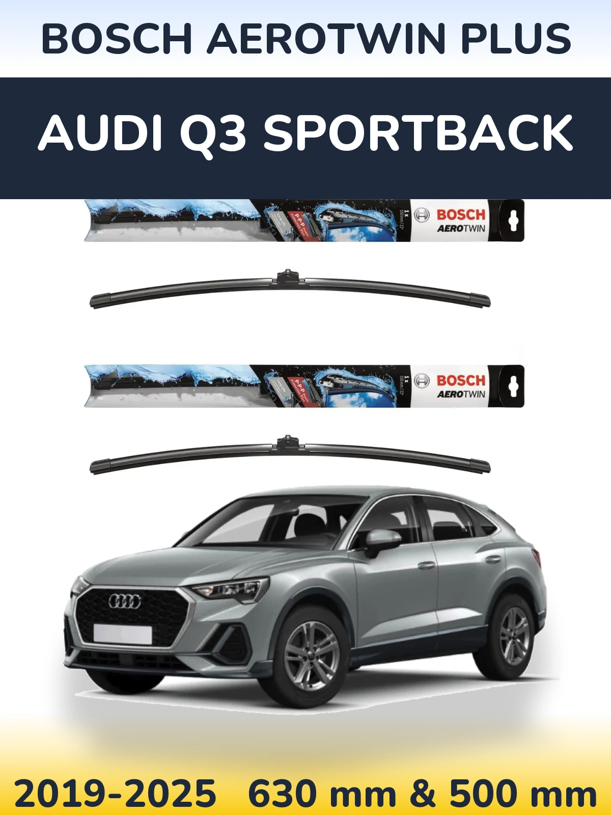 Ștergătoare BOSCH AeroTwin Plus pentru Audi Q3 Sportback