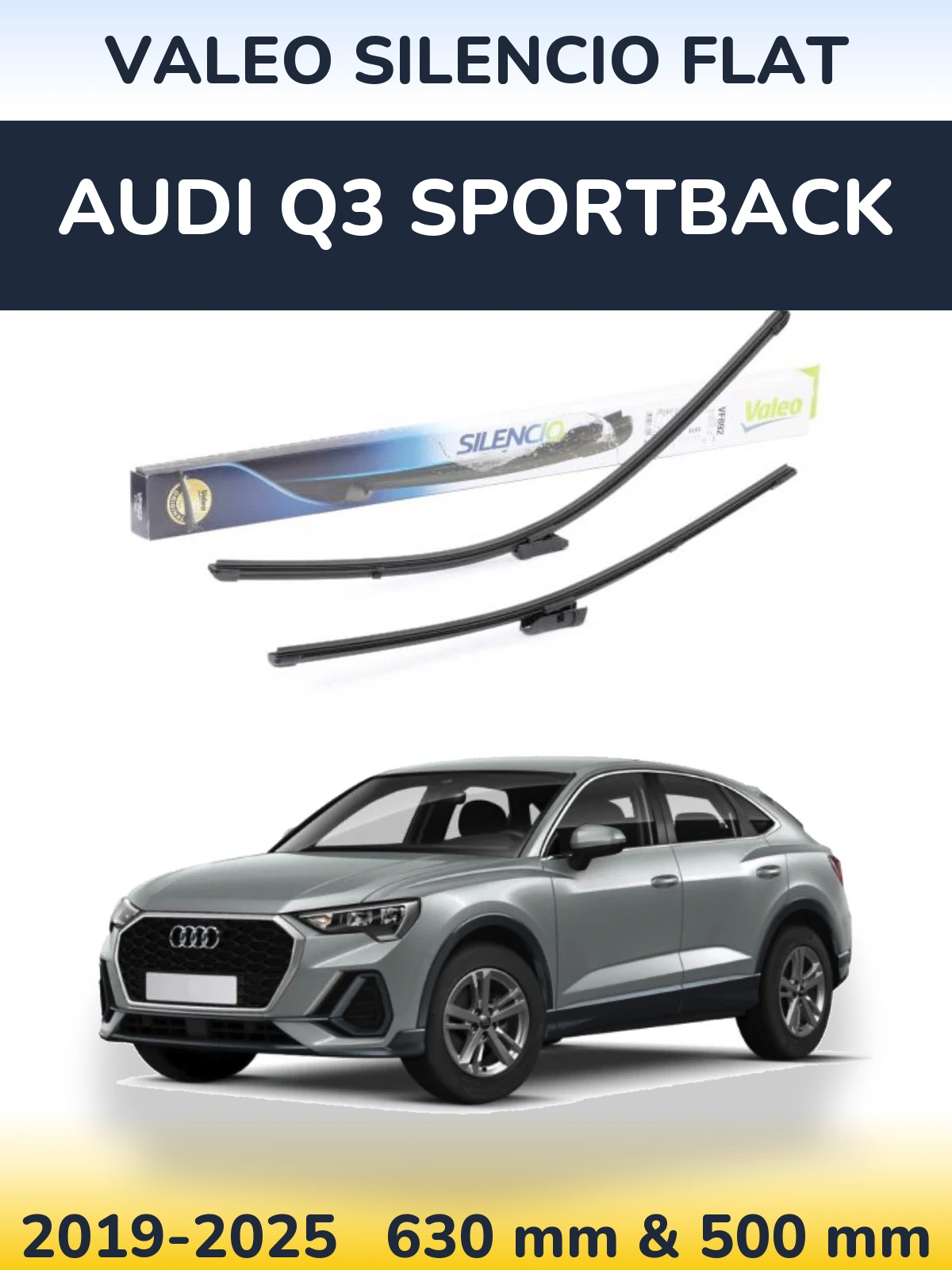 Ștergătoare Valeo Silencio Flat pentru Audi Q3 Sportback
