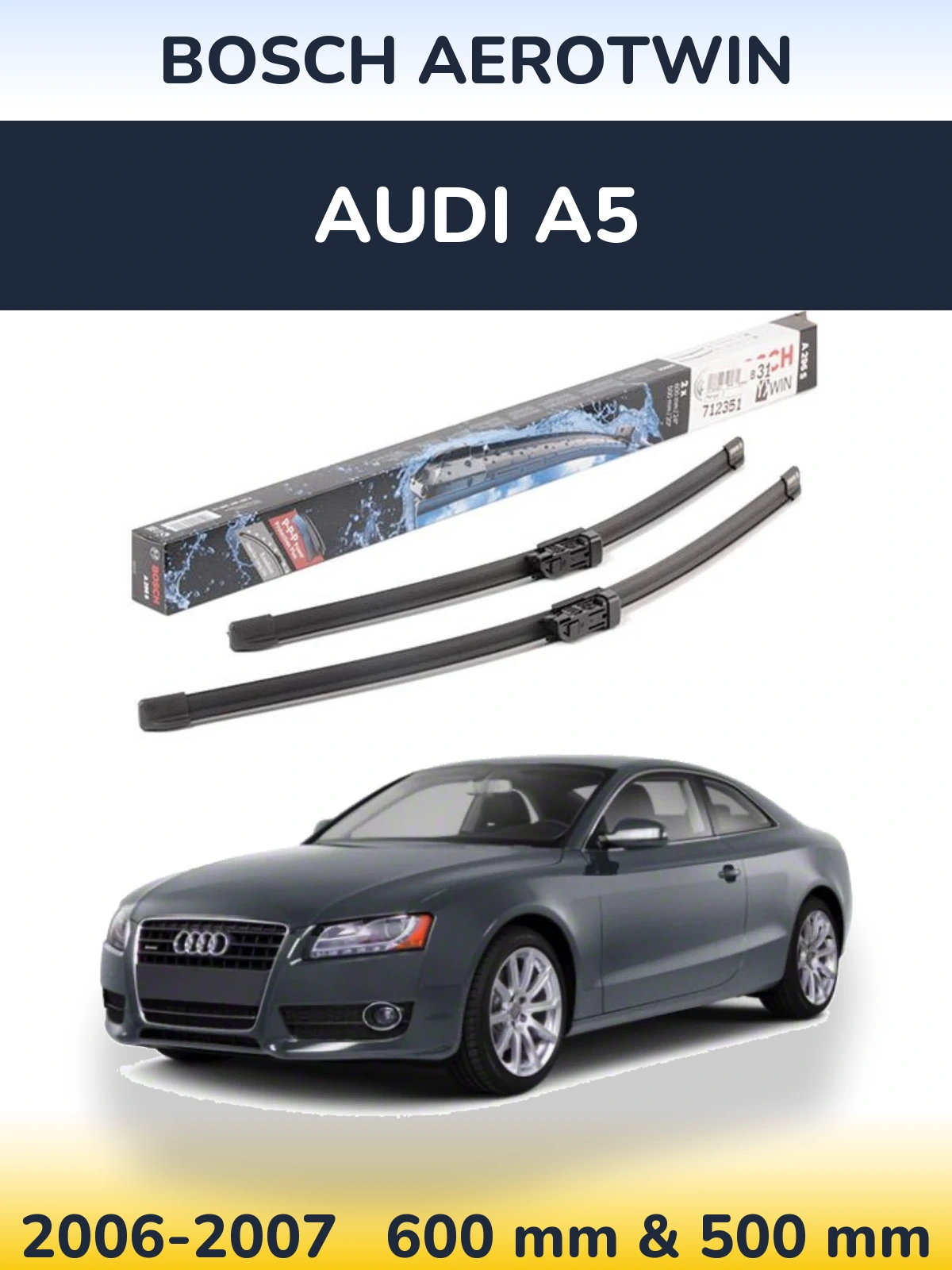 Ștergătoare BOSCH AeroTwin pentru Audi A5