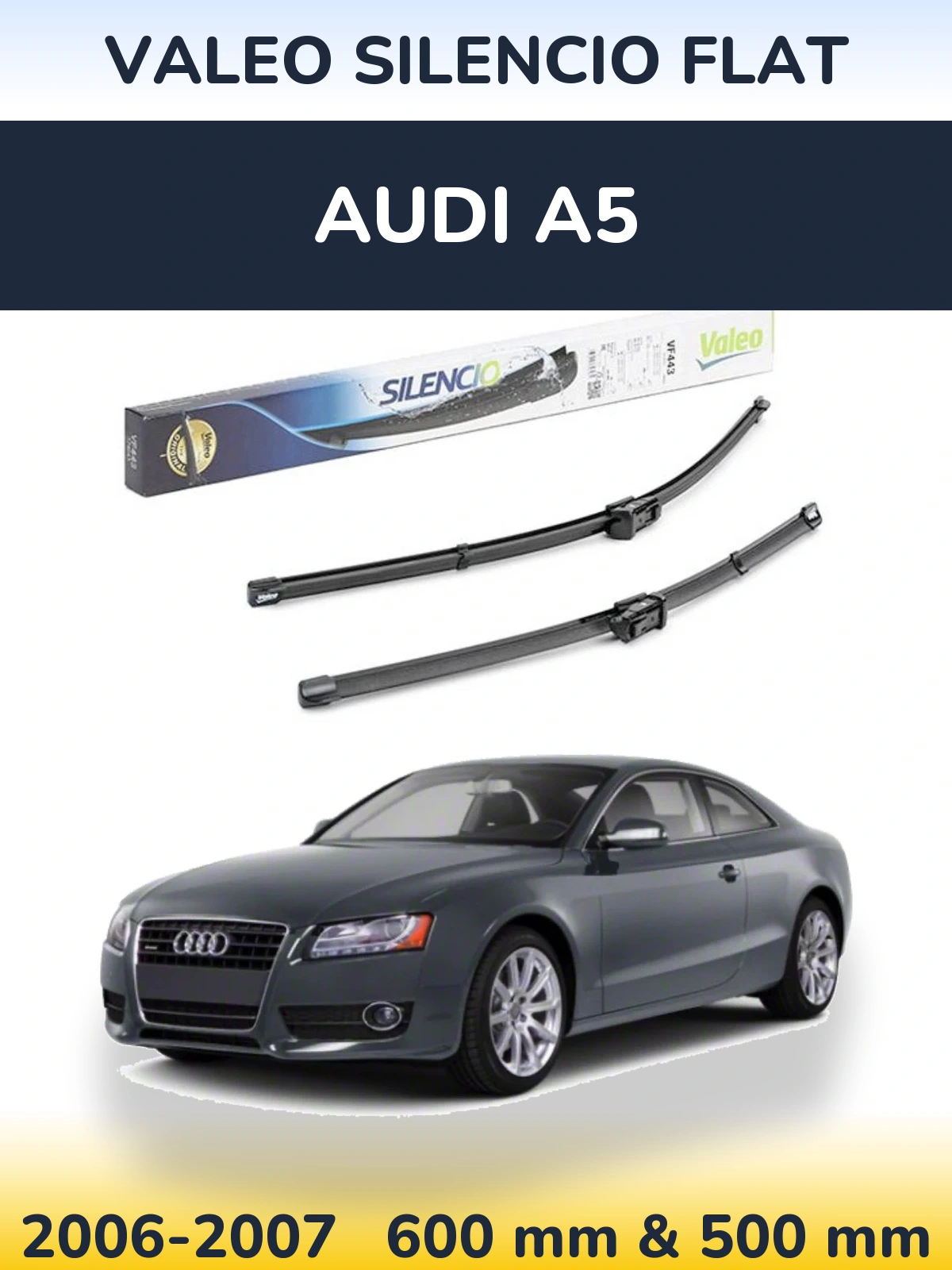 Ștergătoare Valeo Silencio Flat pentru Audi A5