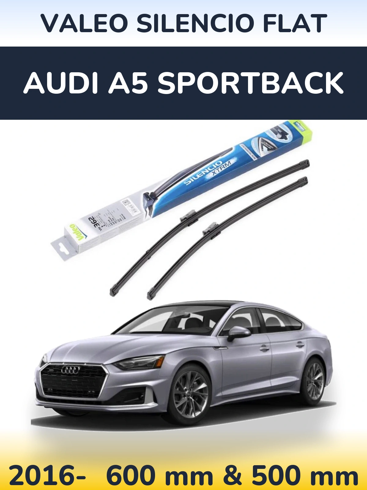 Ștergătoare Valeo Silencio Flat pentru Audi A5 Sportback