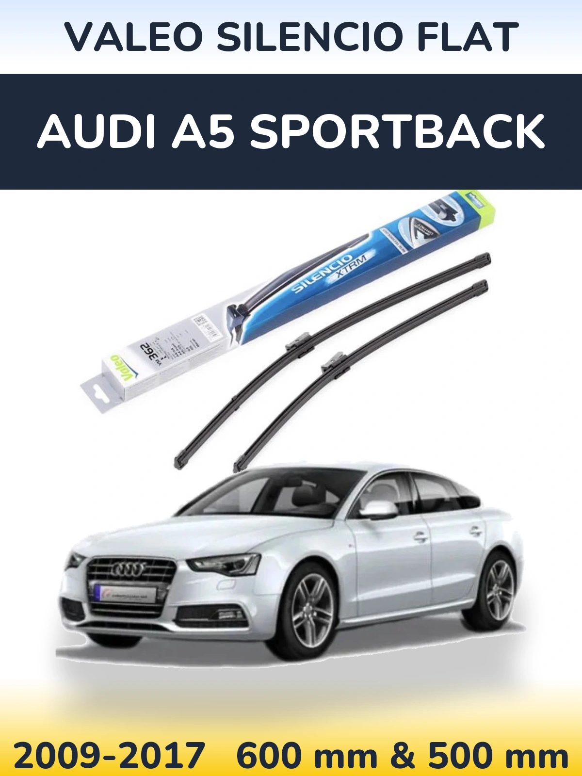 Ștergătoare Valeo Silencio Flat pentru Audi A5 Sportback
