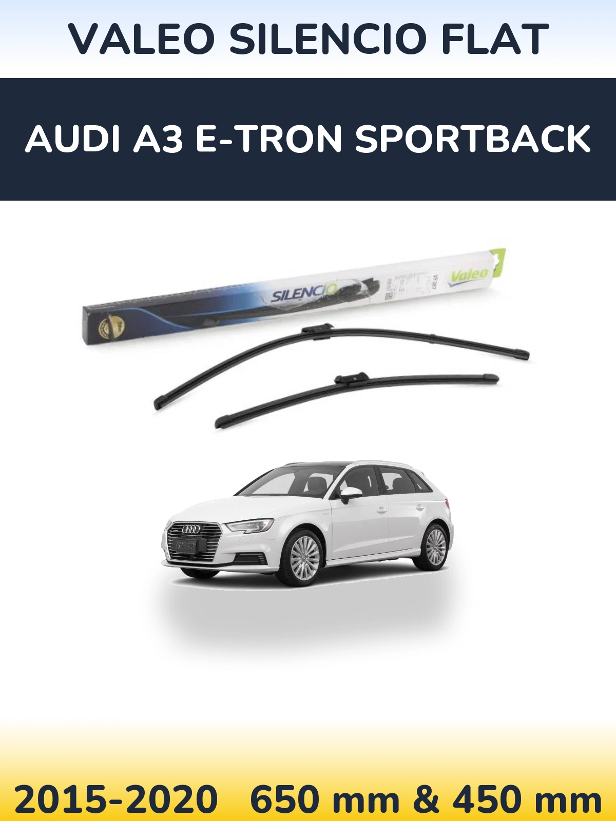 Ștergătoare Valeo Silencio Flat pentru Audi A3 e-tron Sportback