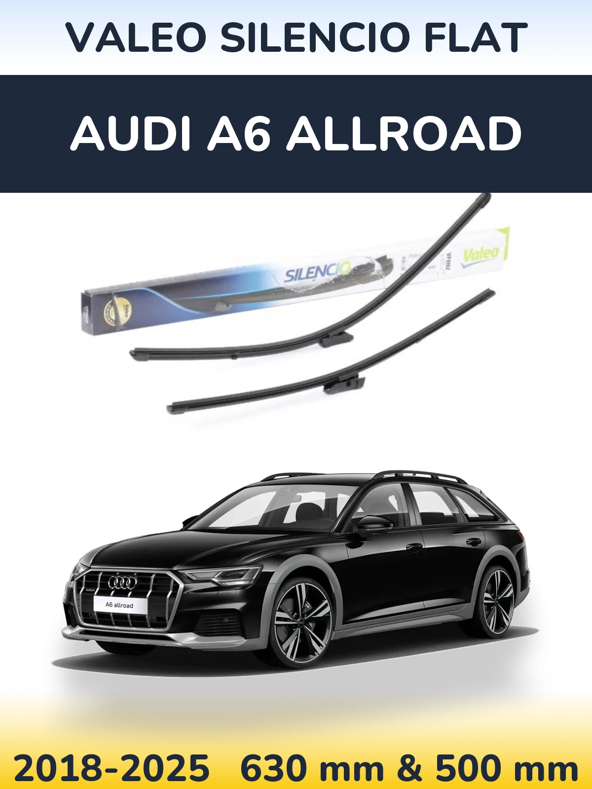 Ștergătoare Valeo Silencio Flat pentru Audi A6 Allroad