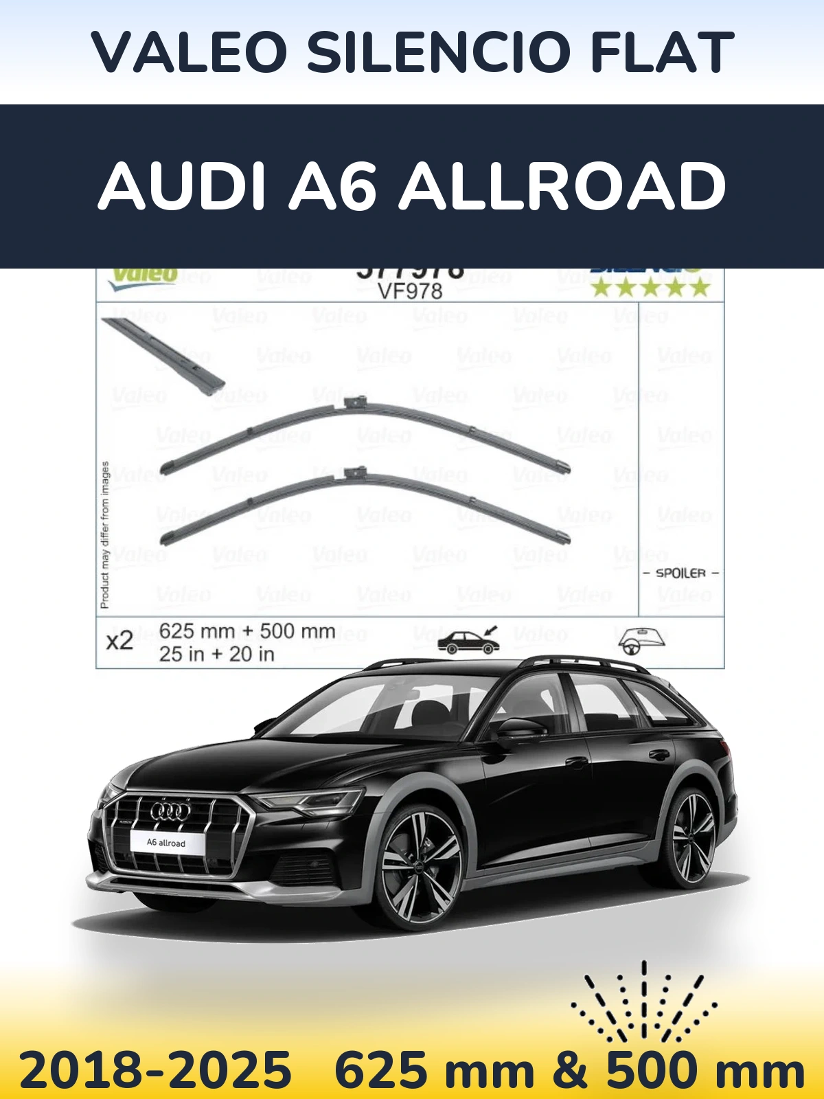 Ștergătoare Valeo Silencio Flat pentru Audi A6 Allroad