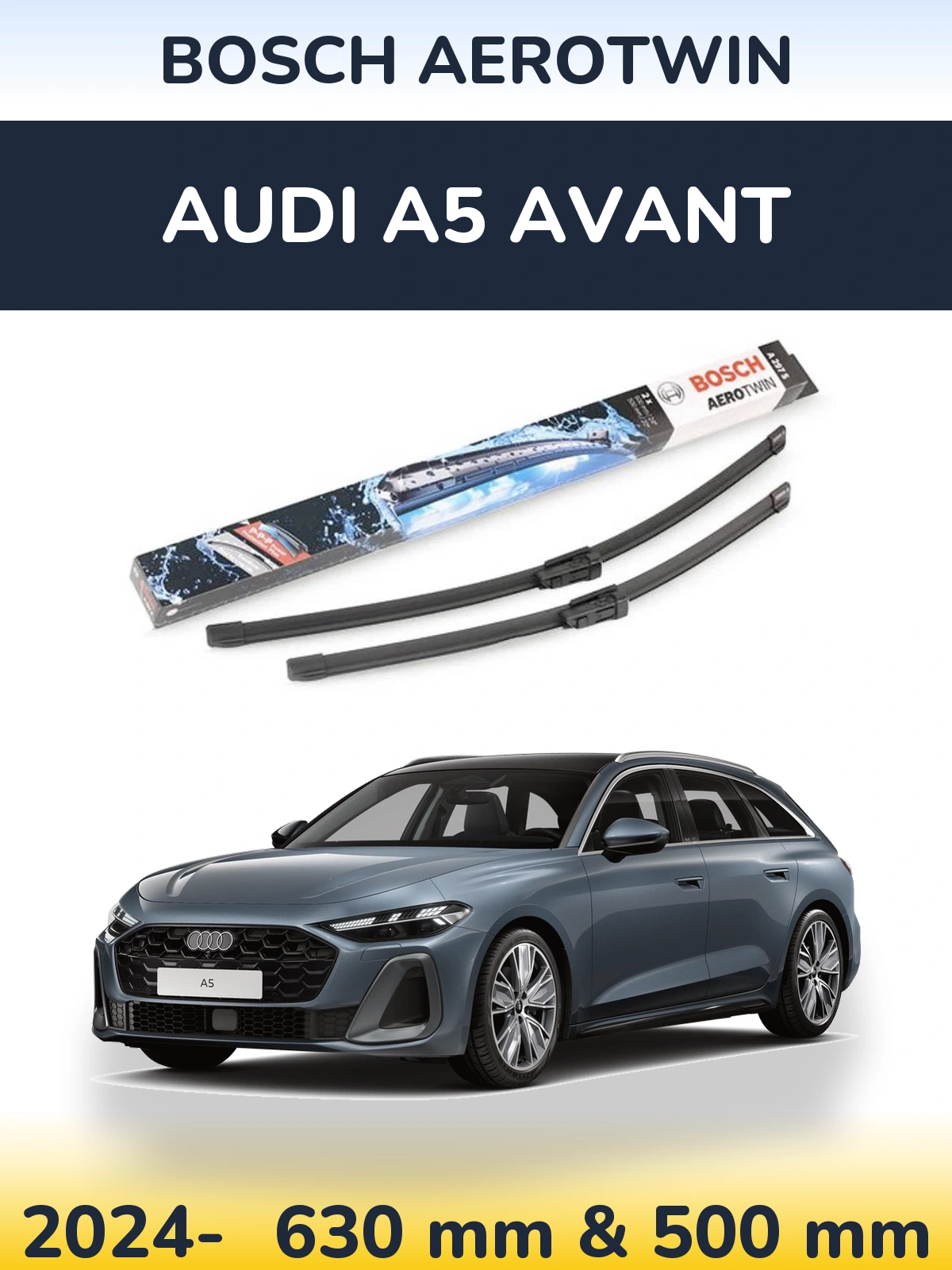 Ștergătoare BOSCH AeroTwin pentru Audi A5 Avant