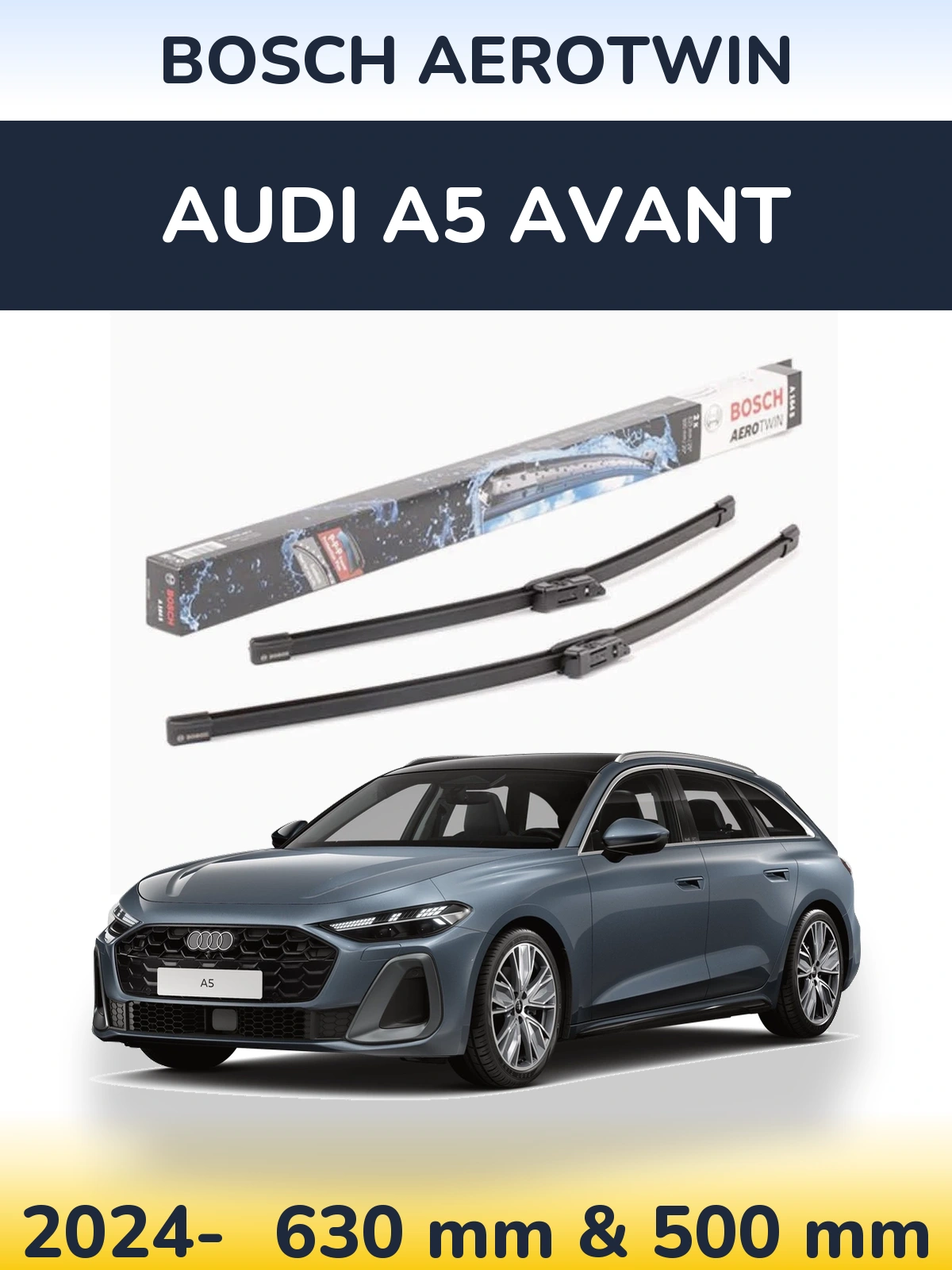 Ștergătoare BOSCH AeroTwin pentru Audi A5 Avant