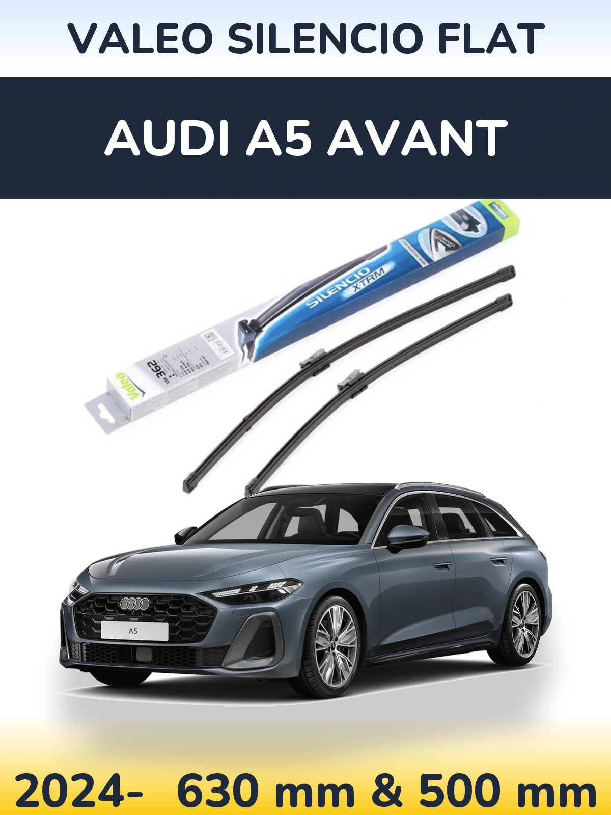 Ștergătoare Valeo Silencio Flat pentru Audi A5 Avant