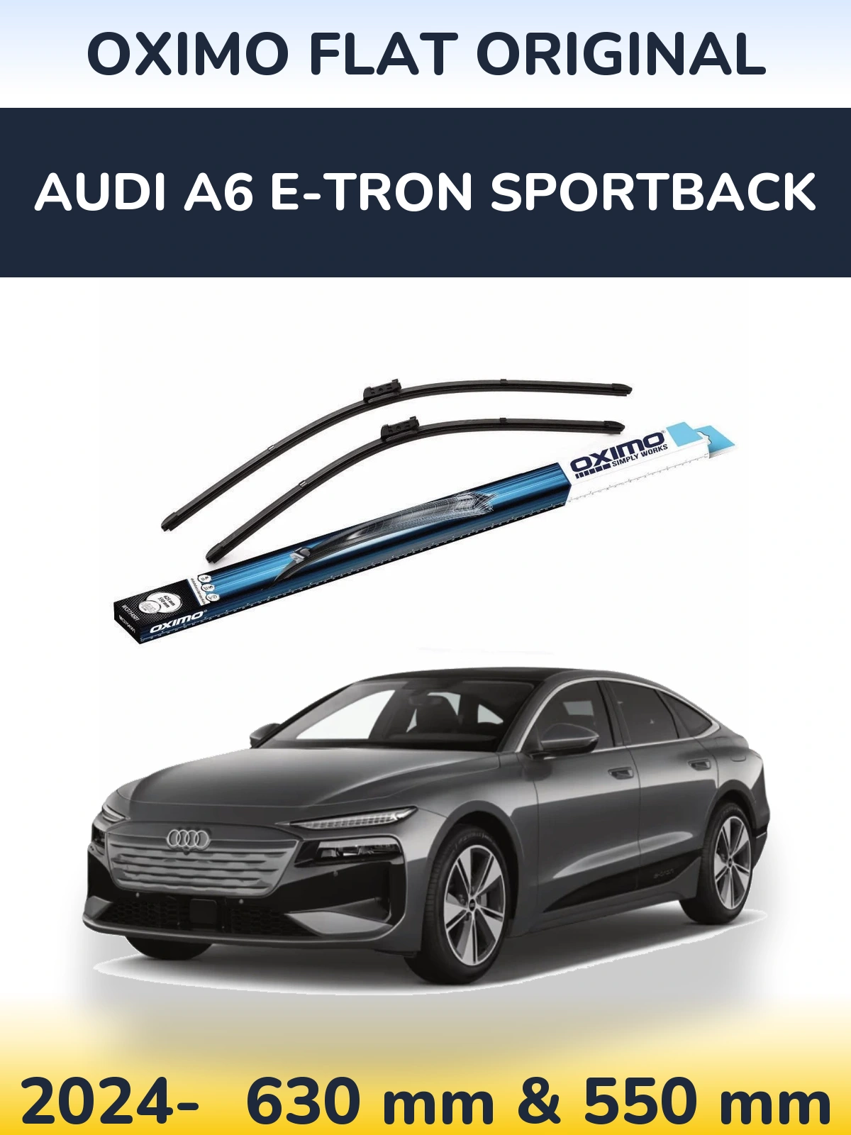 Ștergătoare Oximo Flat Original pentru Audi A6 e-tron Sportback