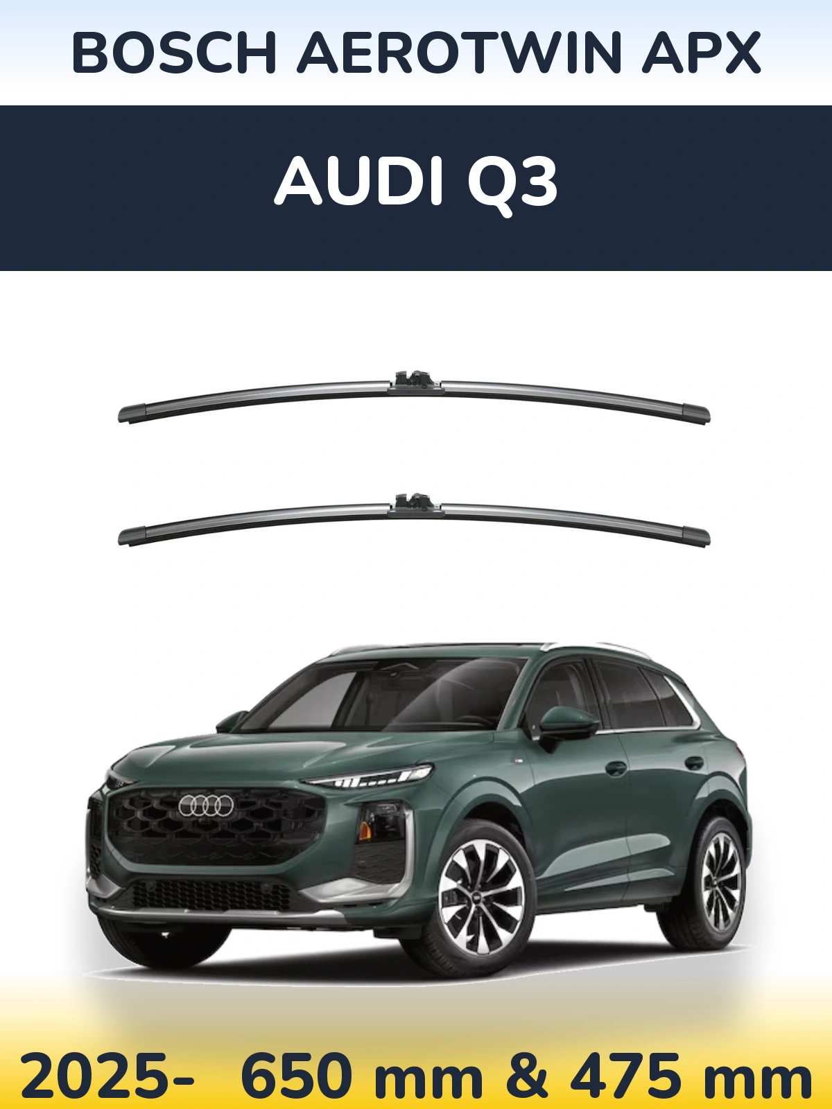 Ștergătoare BOSCH AeroTwin APX pentru Audi Q3