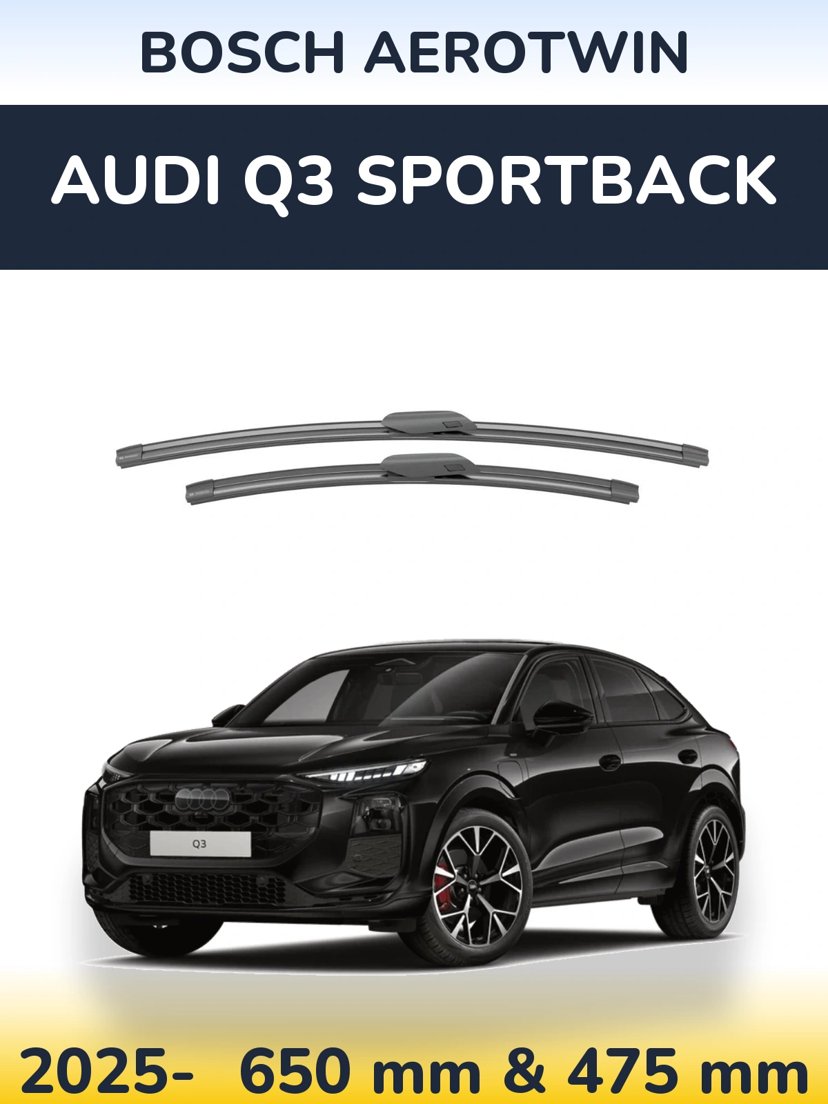 Ștergătoare BOSCH AeroTwin pentru Audi Q3 Sportback