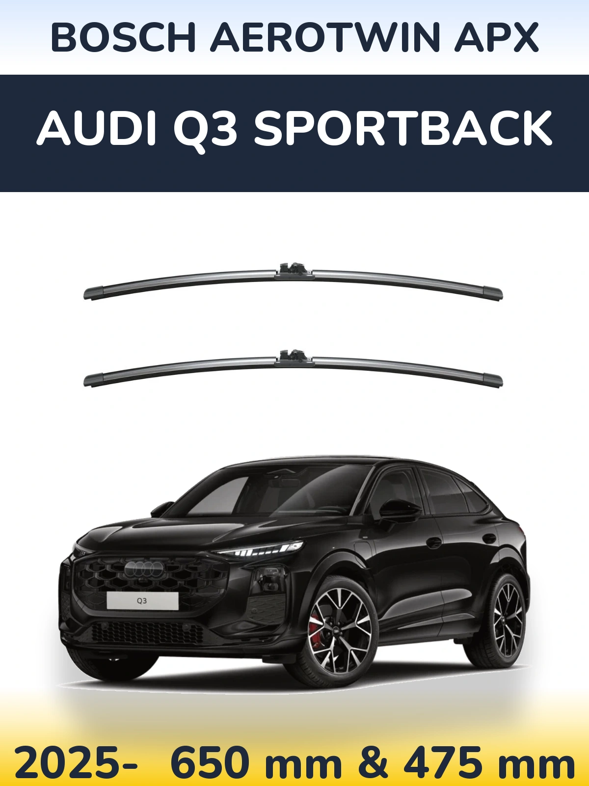 Ștergătoare BOSCH AeroTwin APX pentru Audi Q3 Sportback