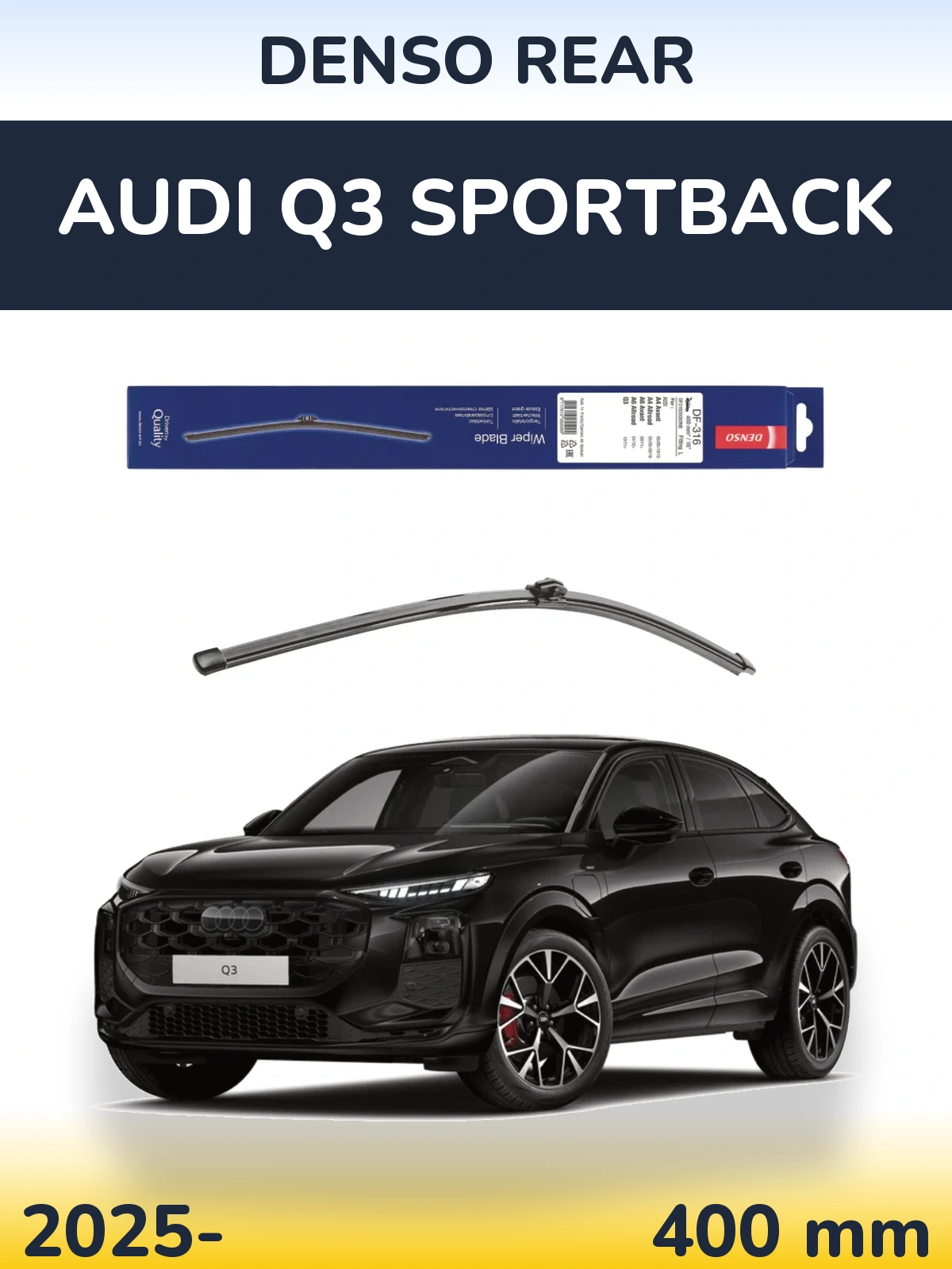 Ștergătoare Denso Rear pentru Audi Q3 Sportback