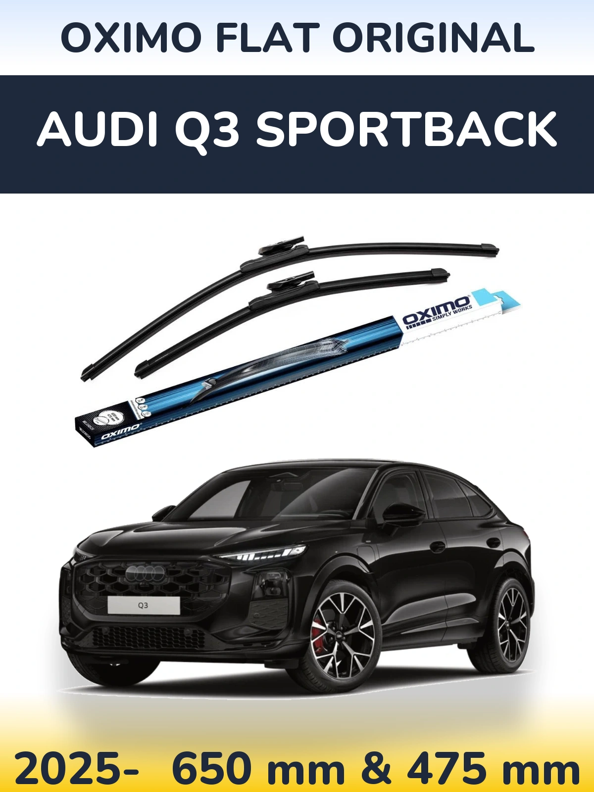 Ștergătoare Oximo Flat Original pentru Audi Q3 Sportback