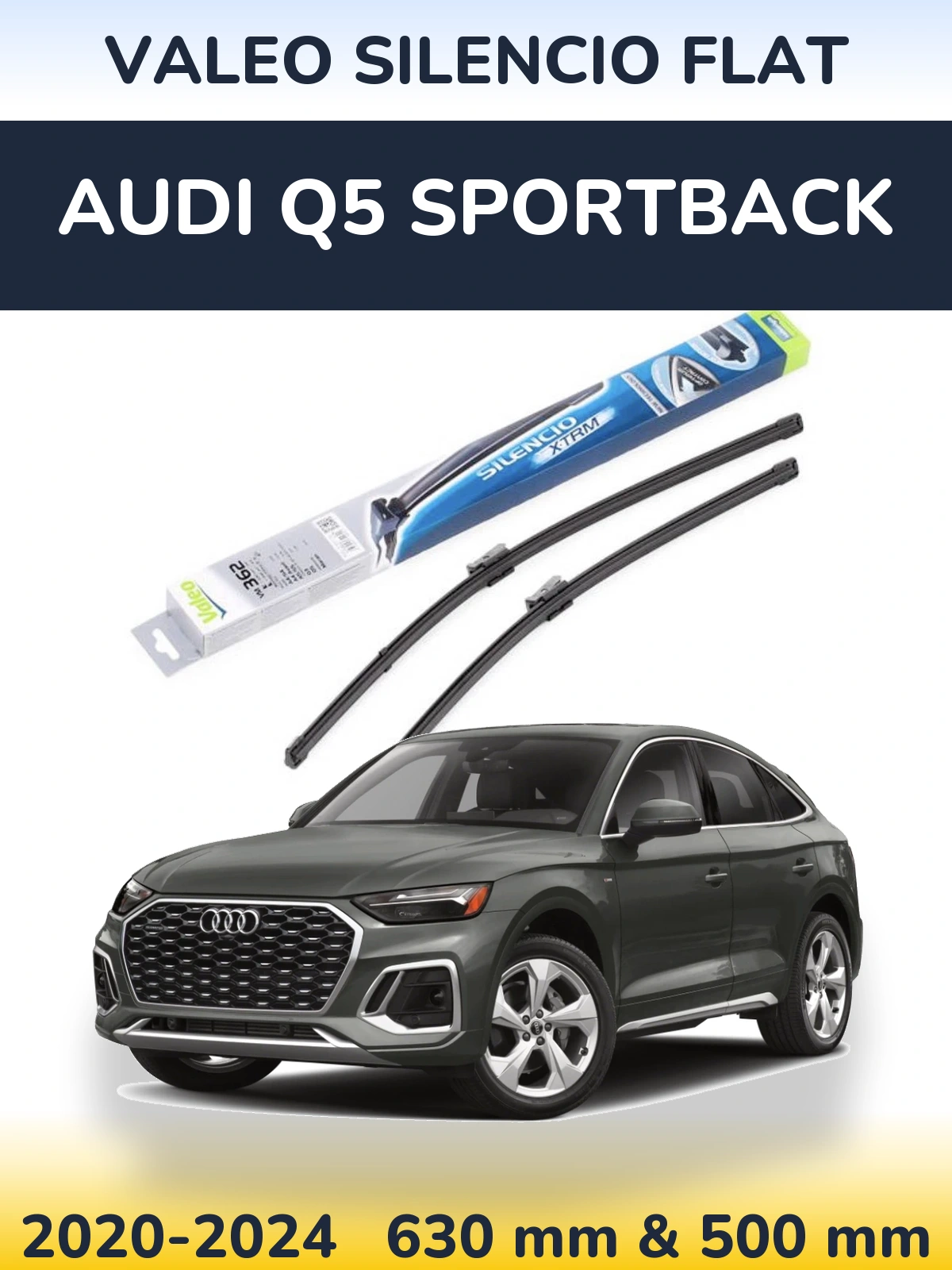 Ștergătoare Valeo Silencio Flat pentru Audi Q5 Sportback