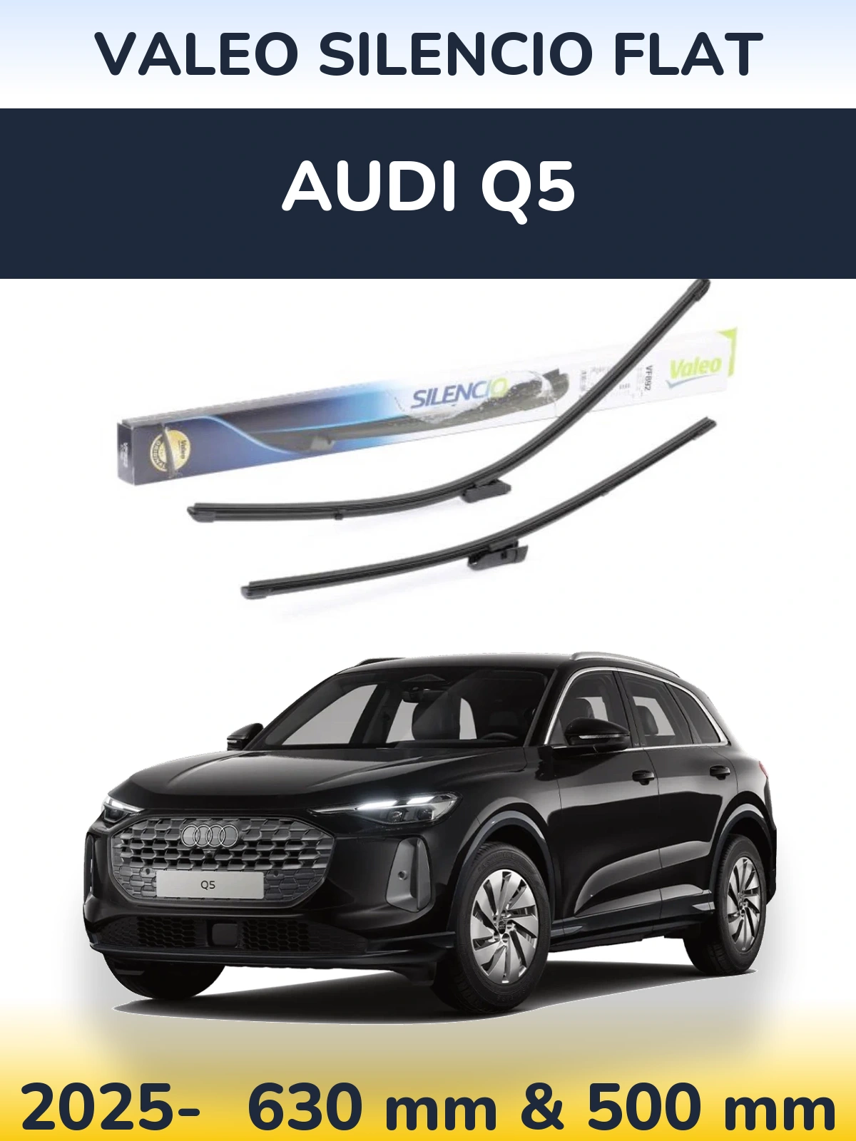 Ștergătoare Valeo Silencio Flat pentru Audi Q5