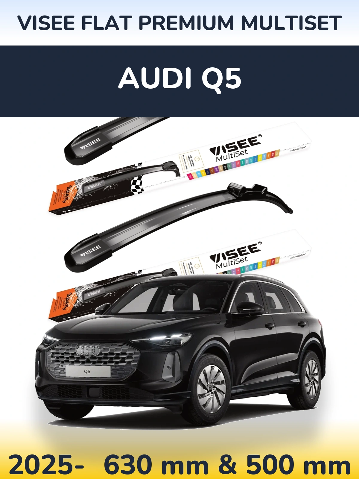 Ștergătoare VISEE FLAT PREMIUM MultiSet pentru Audi Q5