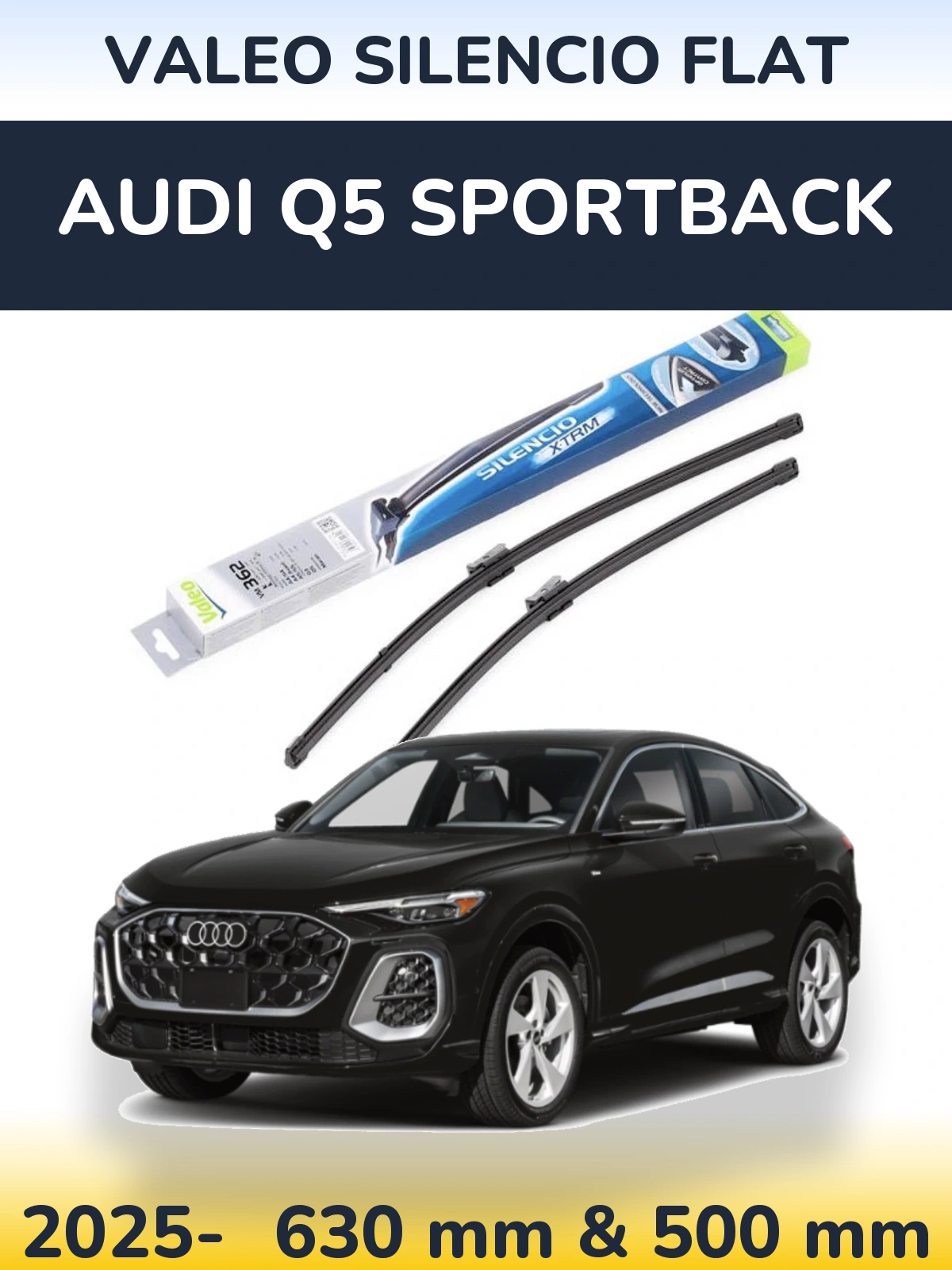 Ștergătoare Valeo Silencio Flat pentru Audi Q5 Sportback