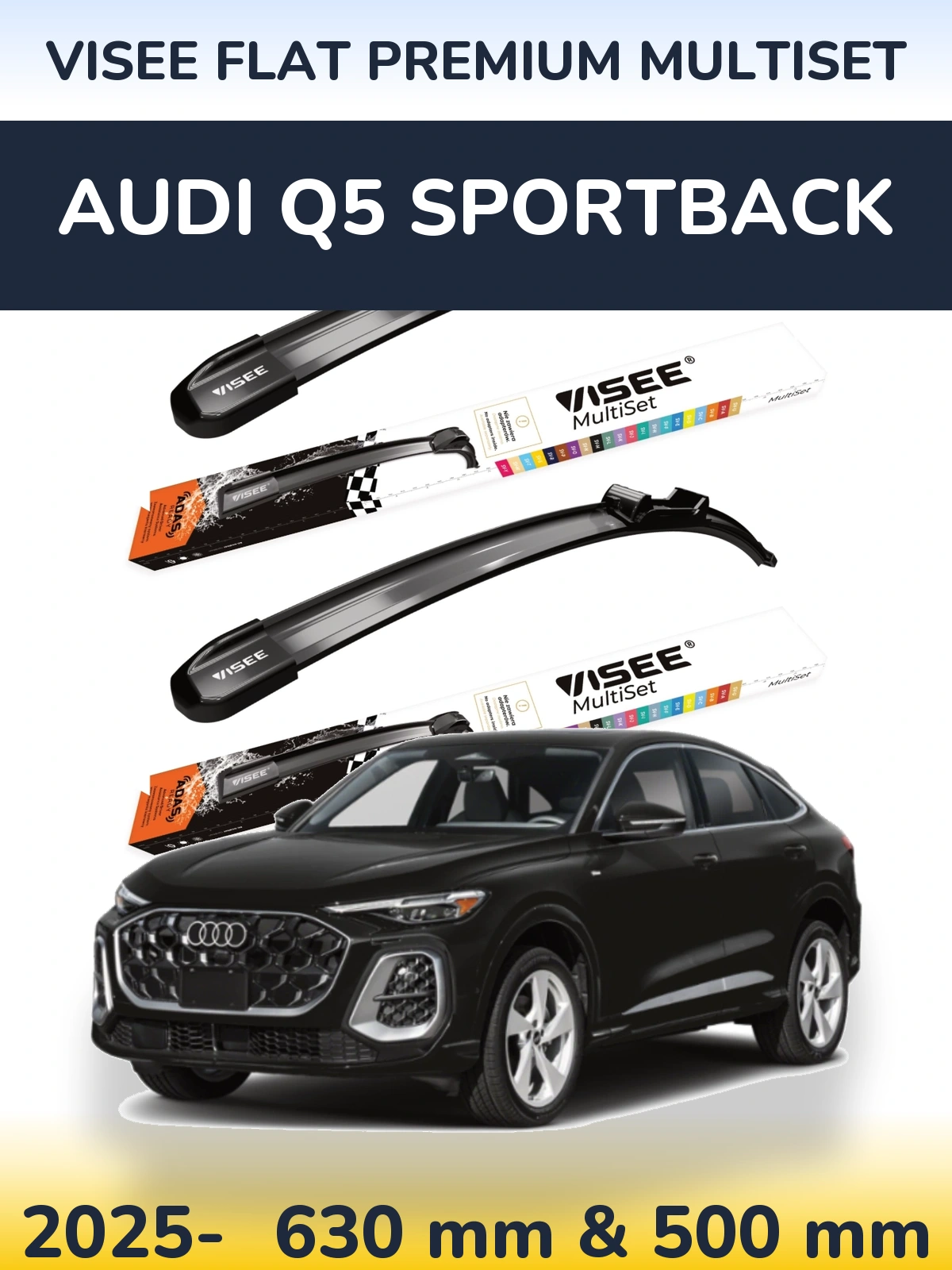 Ștergătoare VISEE FLAT PREMIUM MultiSet pentru Audi Q5 Sportback