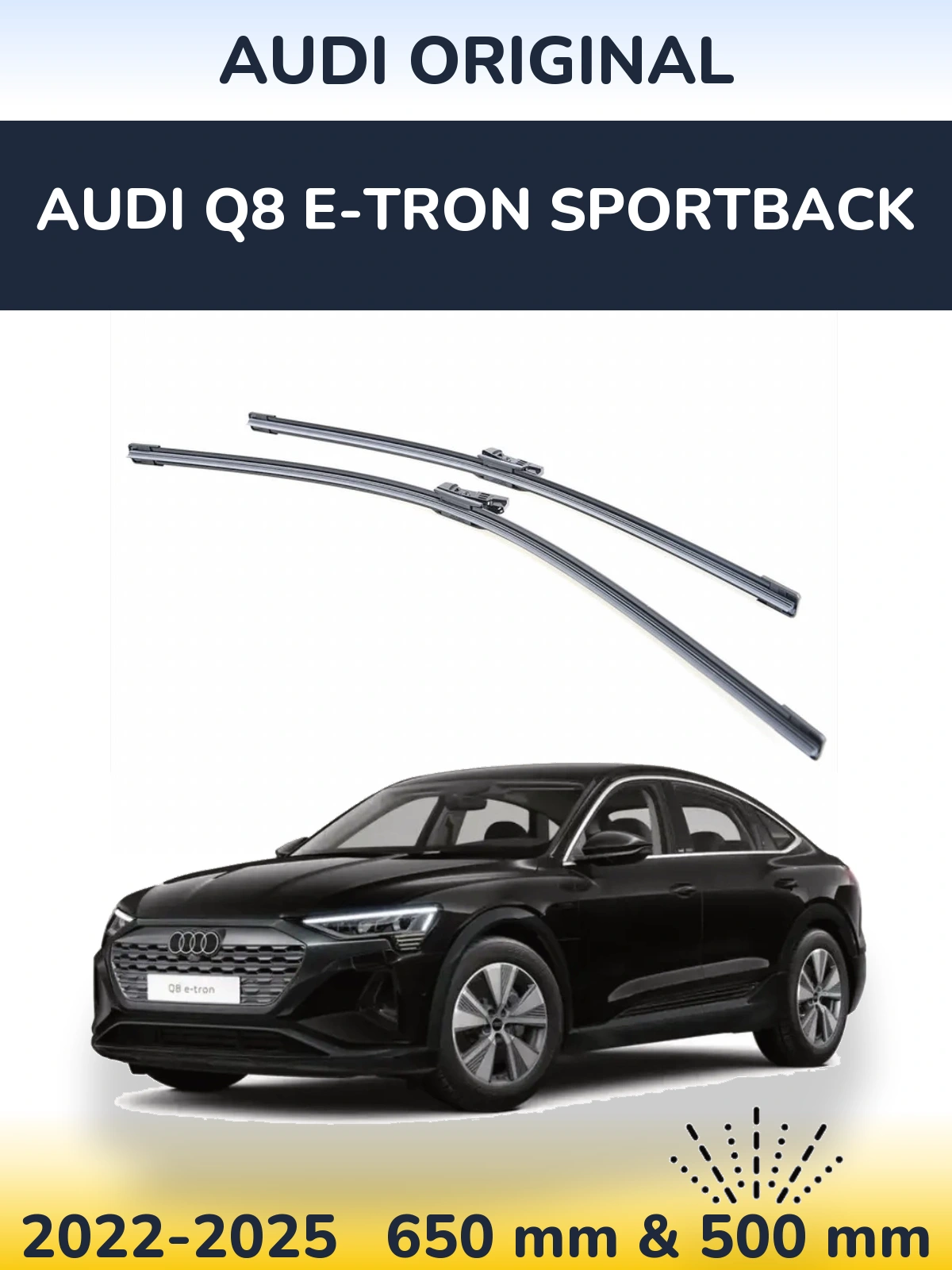 Ștergătoare Audi OEM Audi Original pentru Audi Q8 e-tron Sportback