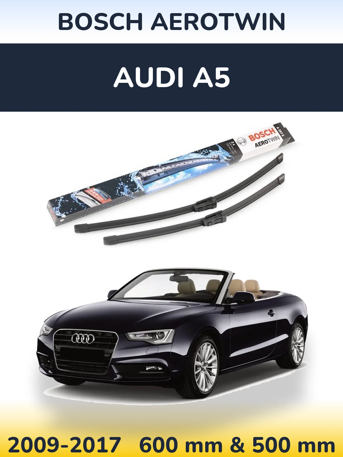 Ștergătoare BOSCH AeroTwin pentru Audi A5