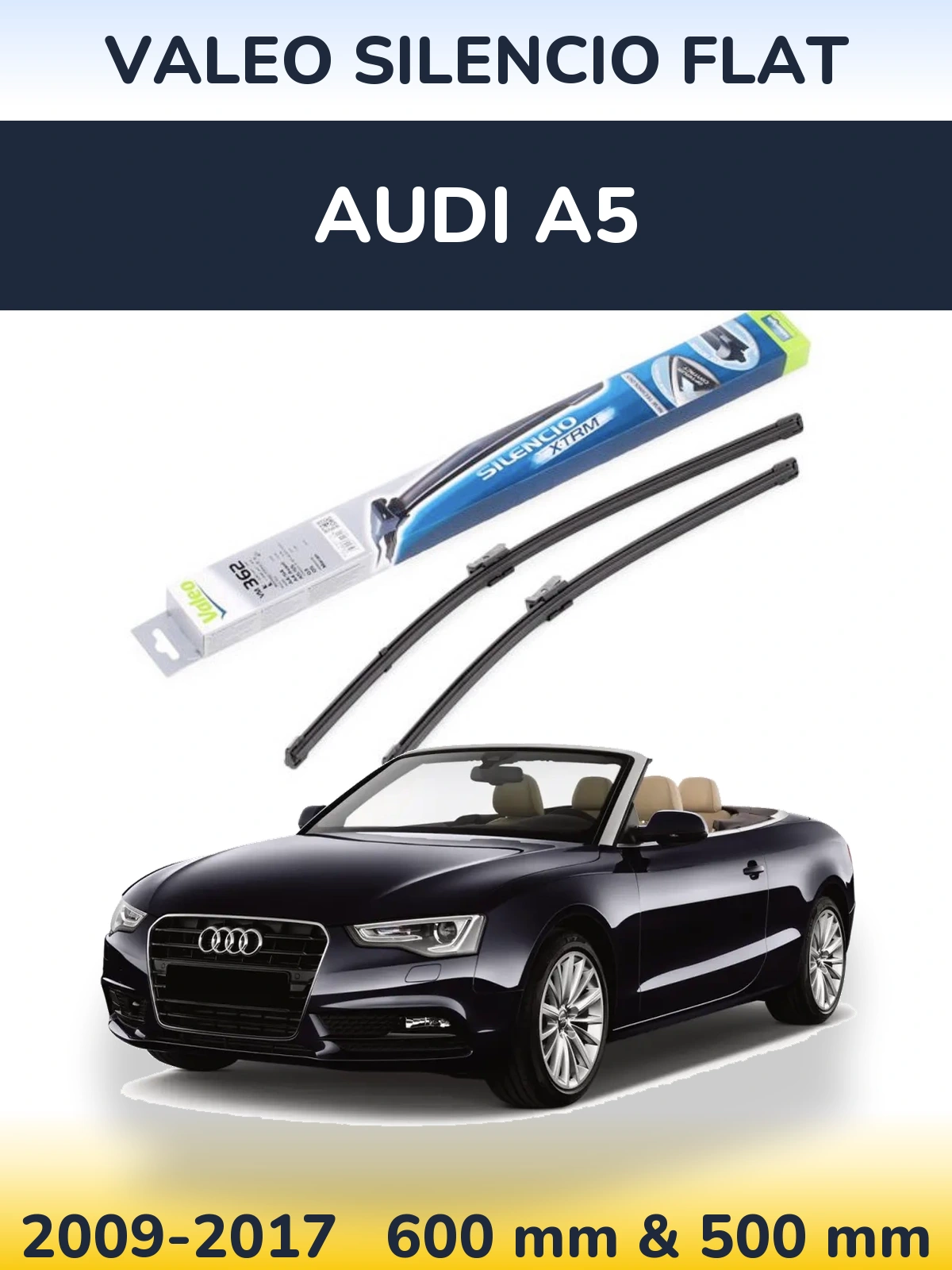 Ștergătoare Valeo Silencio Flat pentru Audi A5