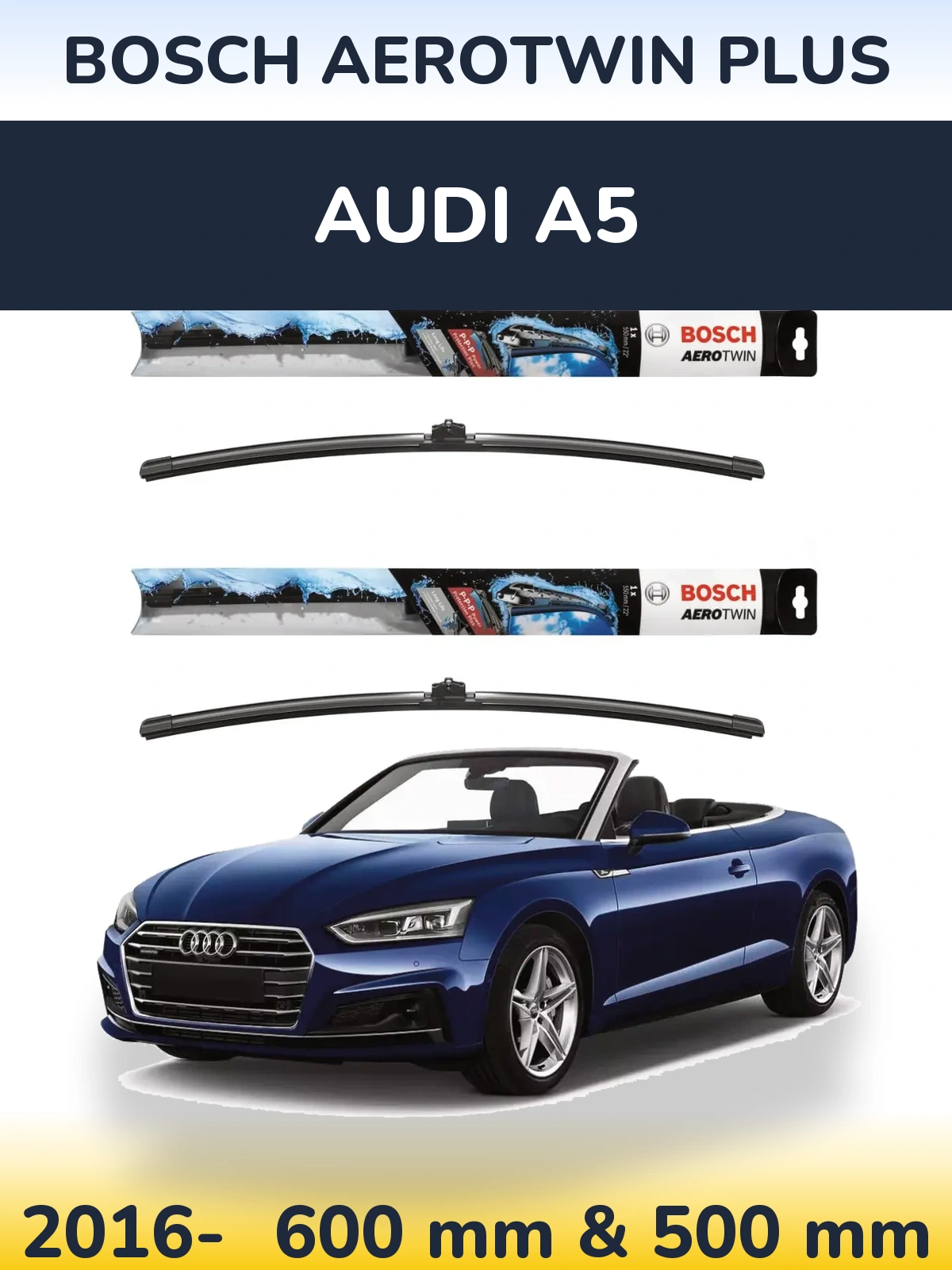 Ștergătoare BOSCH AeroTwin Plus pentru Audi A5