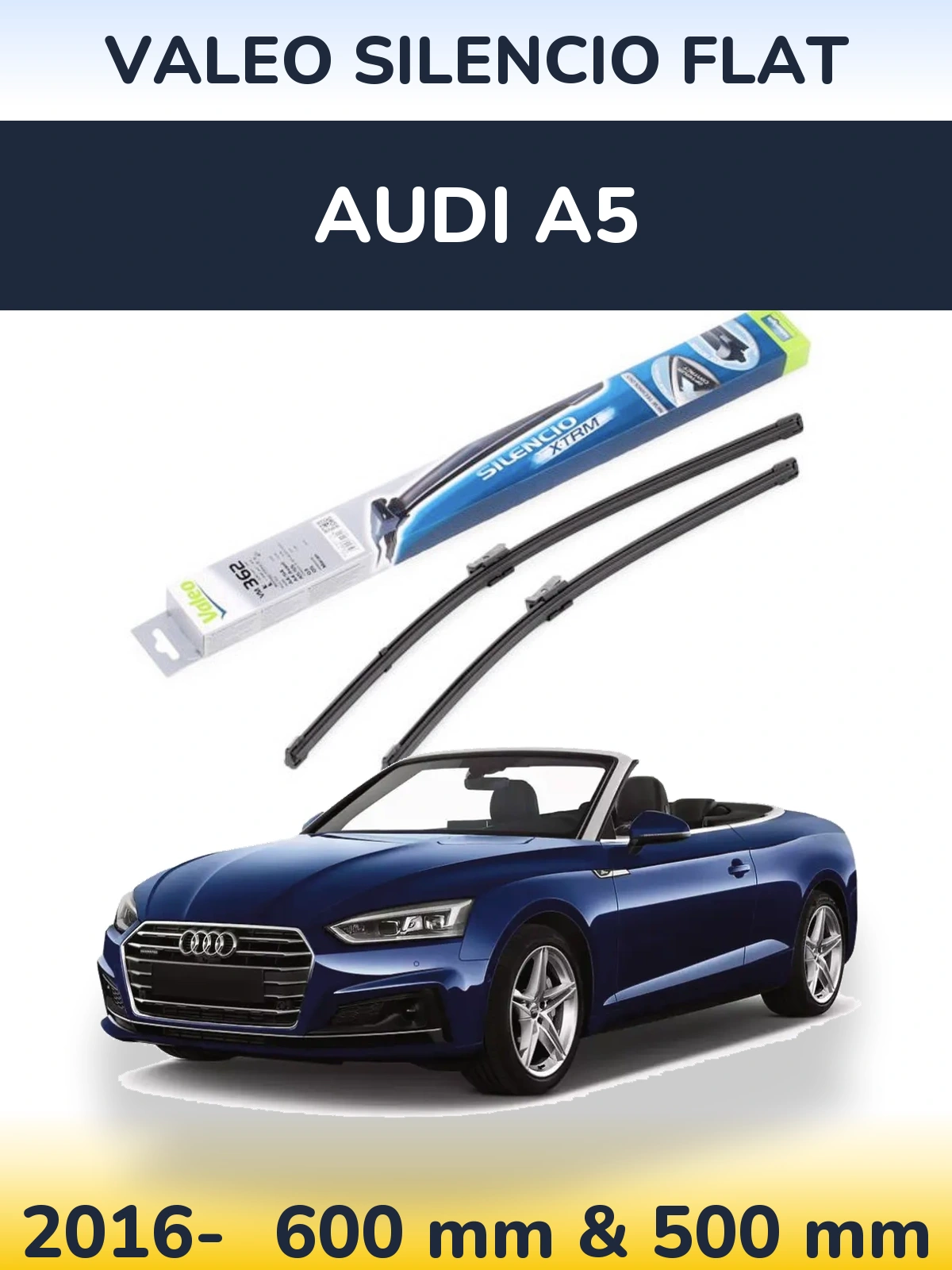 Ștergătoare Valeo Silencio Flat pentru Audi A5