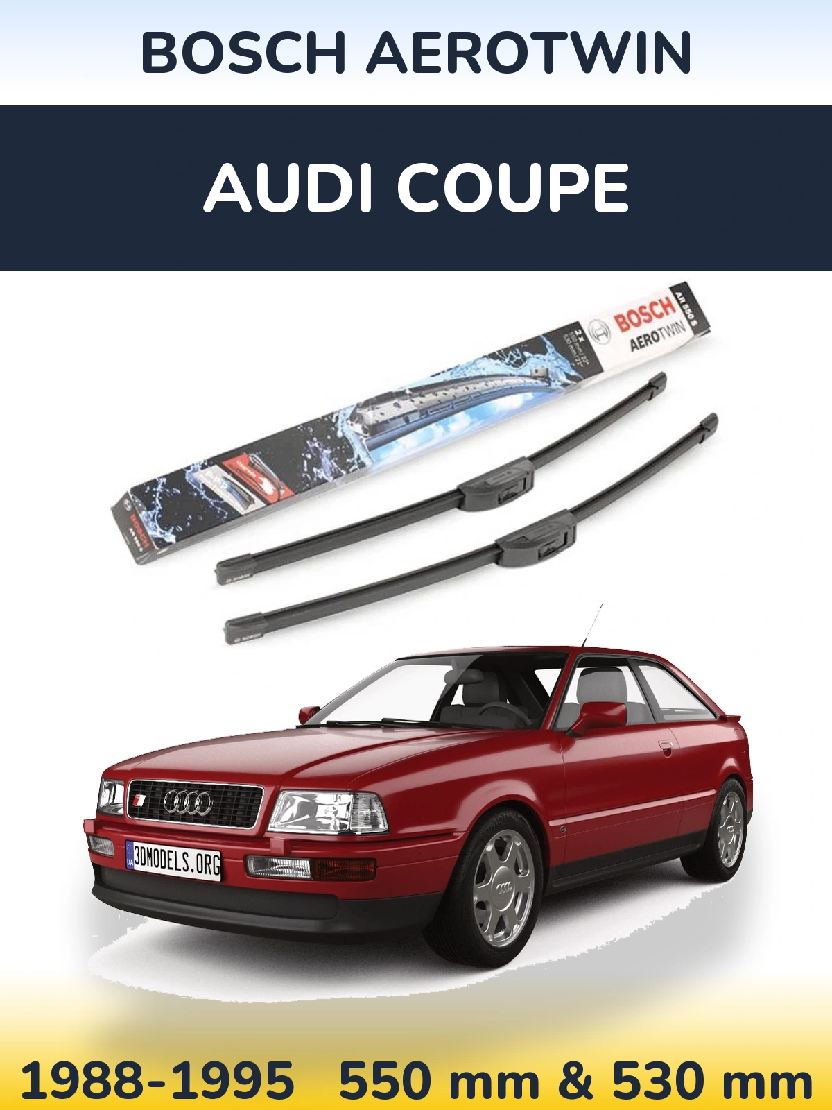 Ștergătoare BOSCH AeroTwin pentru Audi Coupe