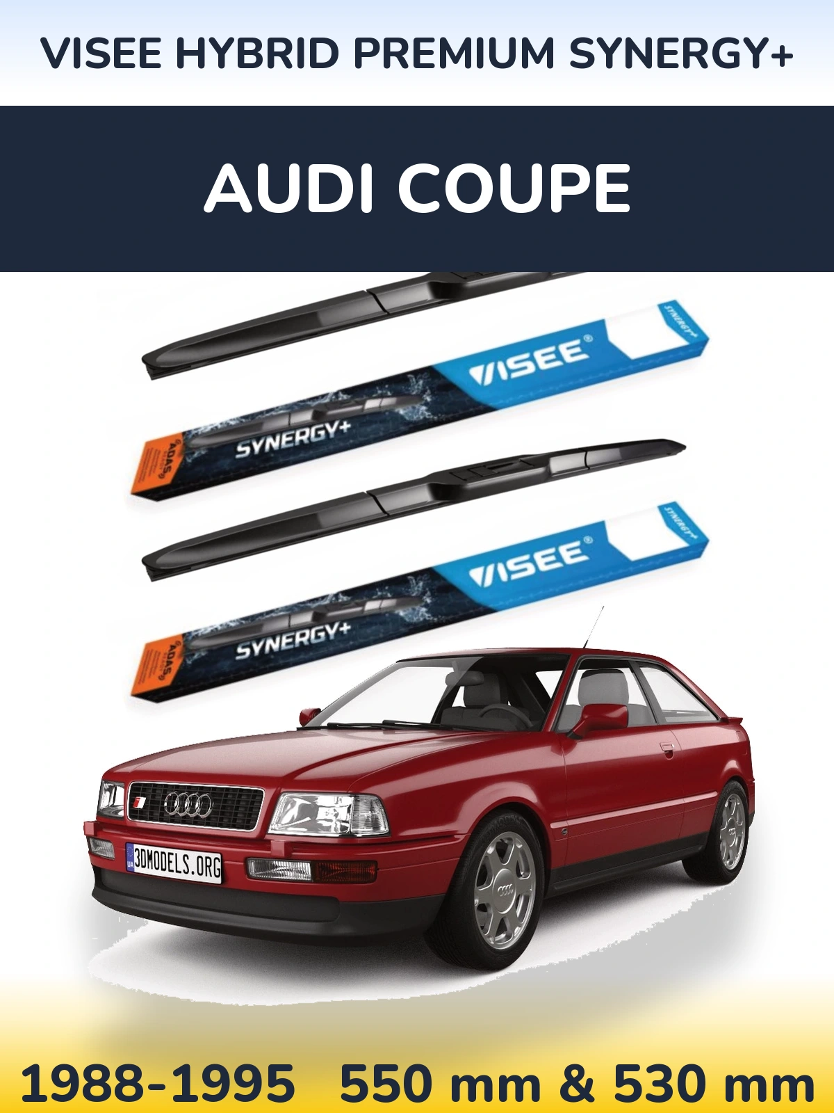 Ștergătoare VISEE HYBRID PREMIUM SYNERGY+ pentru Audi Coupe