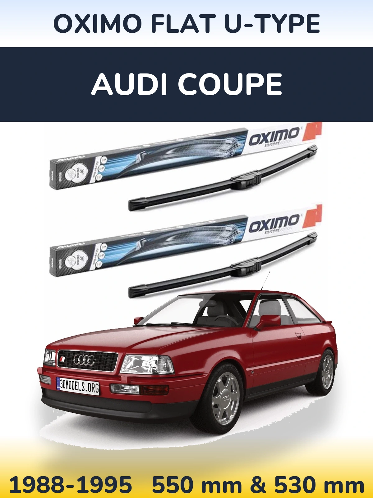 Ștergătoare Oximo Flat U-type pentru Audi Coupe