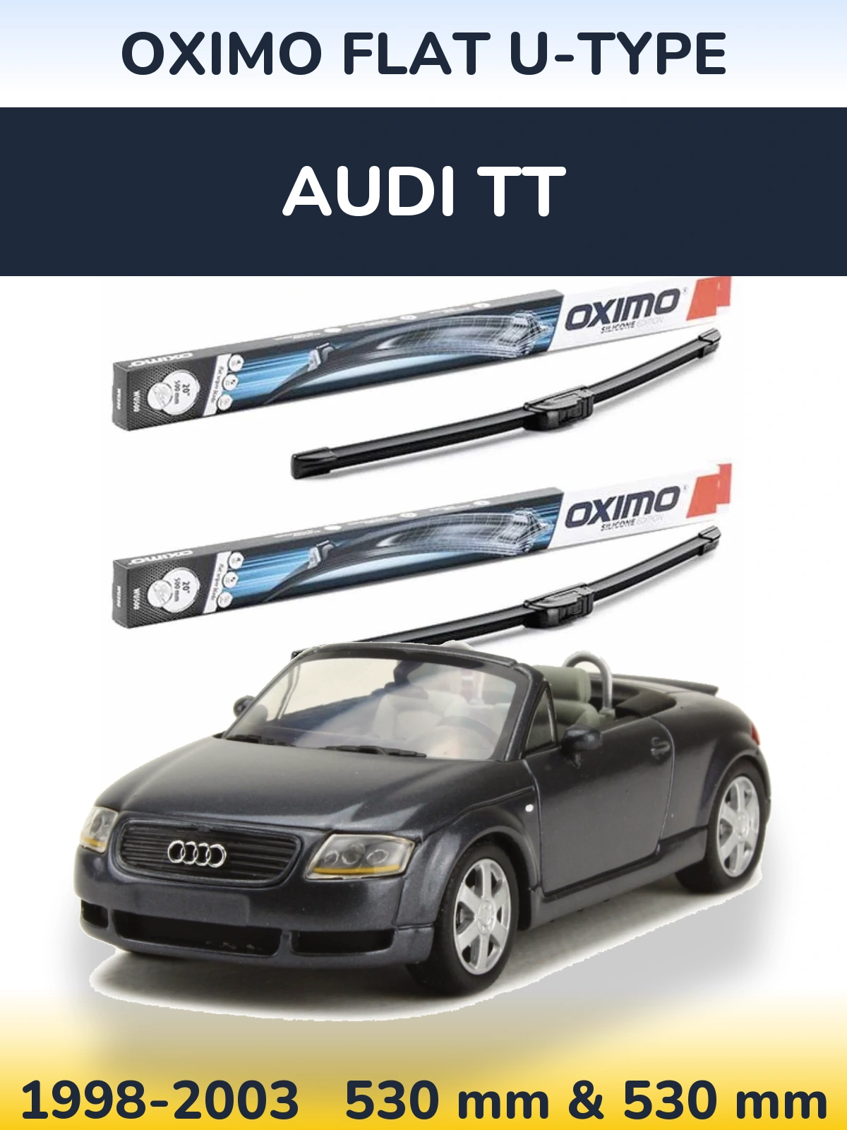 Ștergătoare Oximo Flat U-type pentru Audi TT