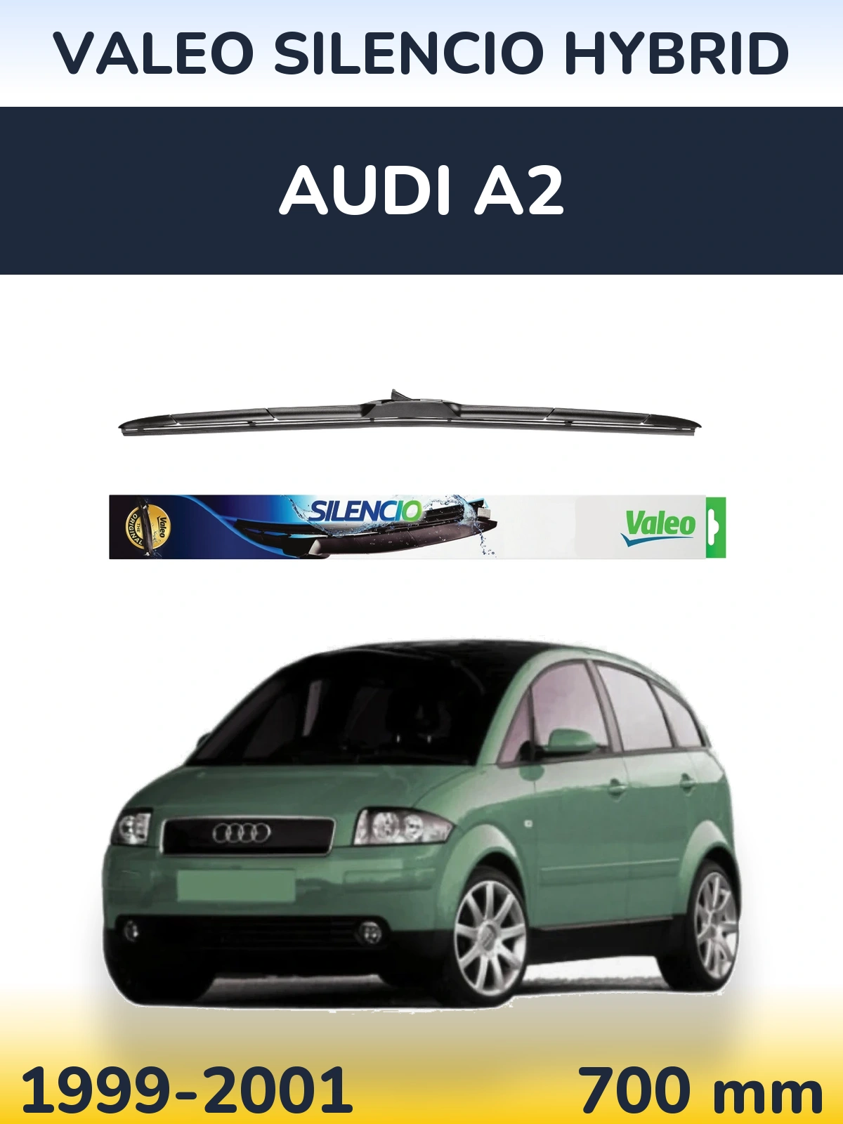 Ștergătoare Valeo Silencio Hybrid pentru Audi A2