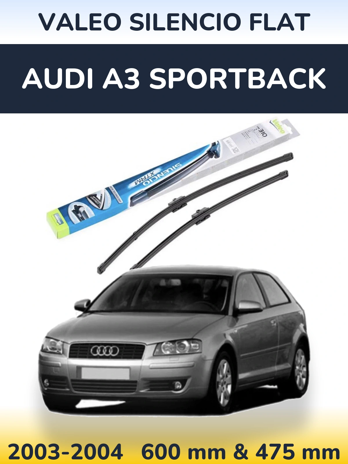 Ștergătoare Valeo Silencio Flat pentru Audi A3 Sportback