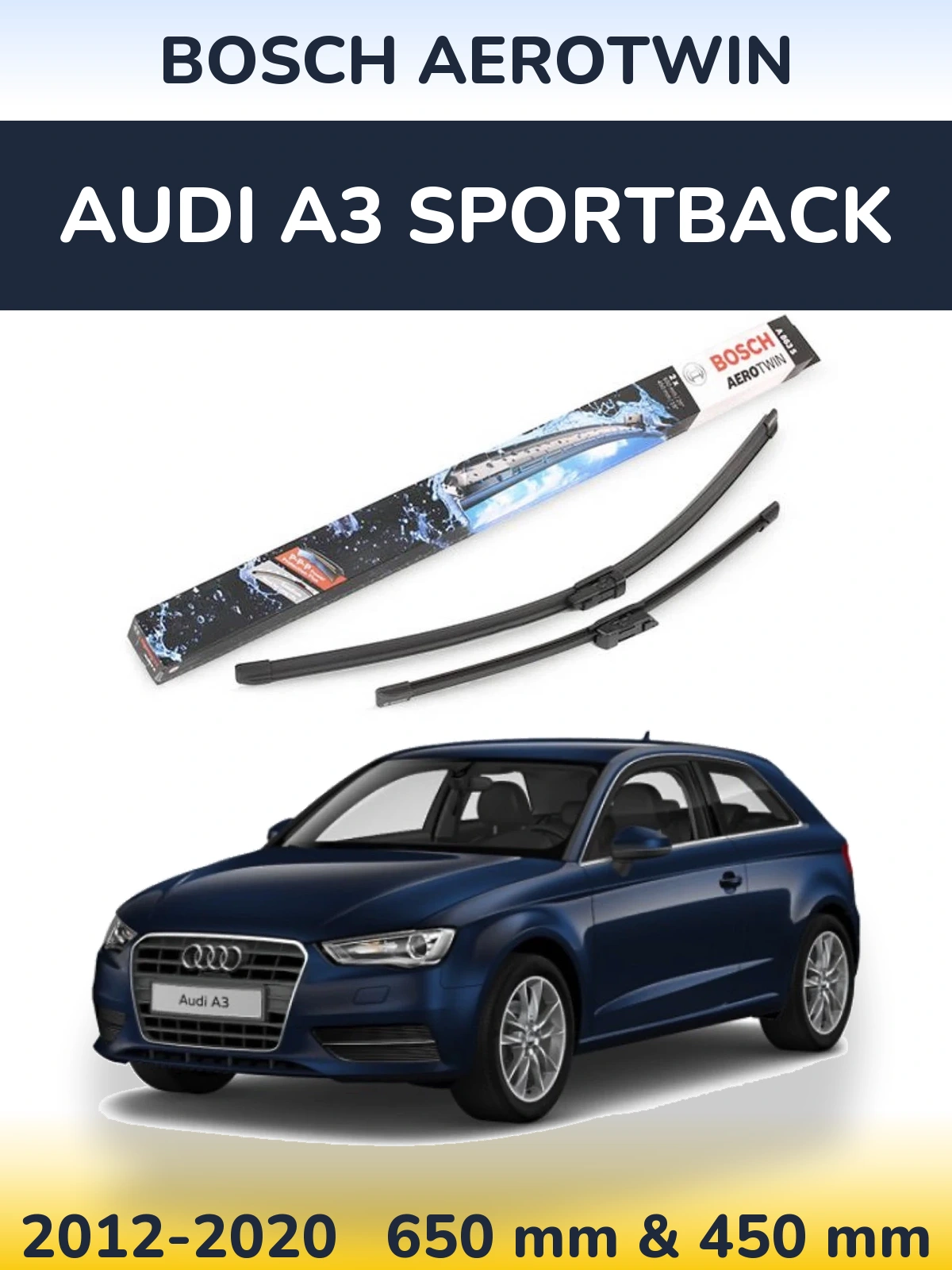 Ștergătoare BOSCH AeroTwin pentru Audi A3 Sportback