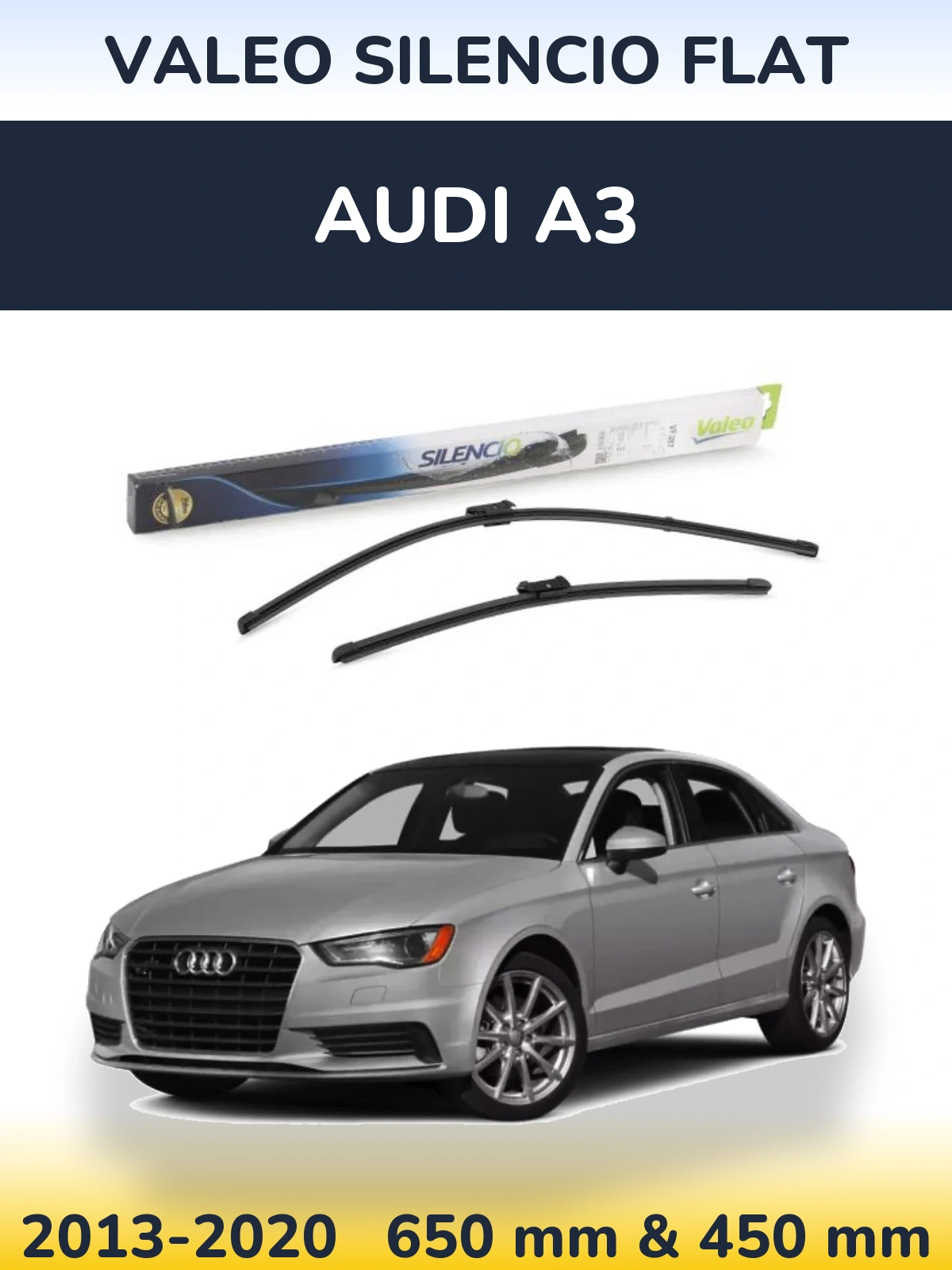 Ștergătoare Valeo Silencio Flat pentru Audi A3
