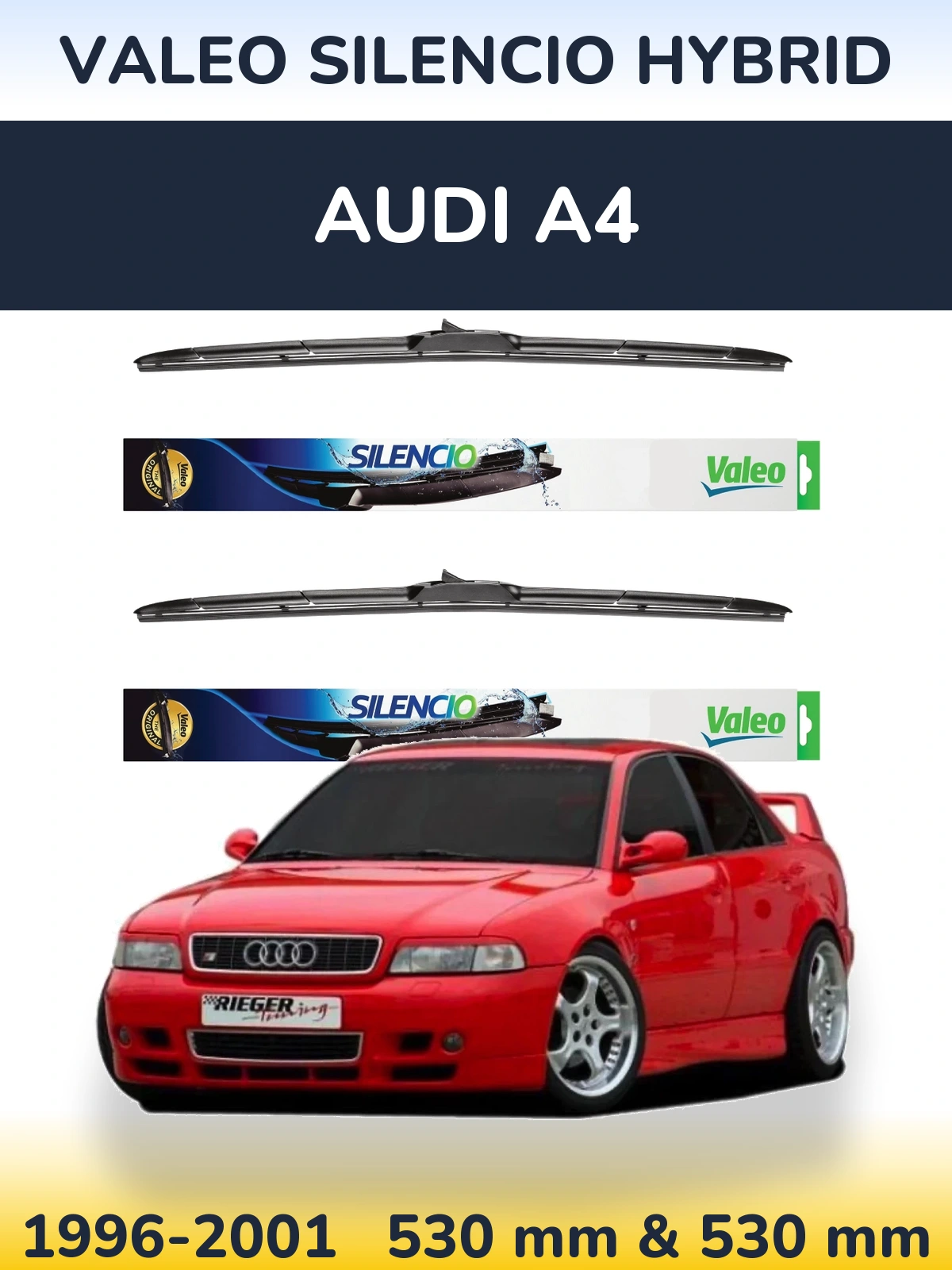 Ștergătoare Valeo Silencio Hybrid pentru Audi A4
