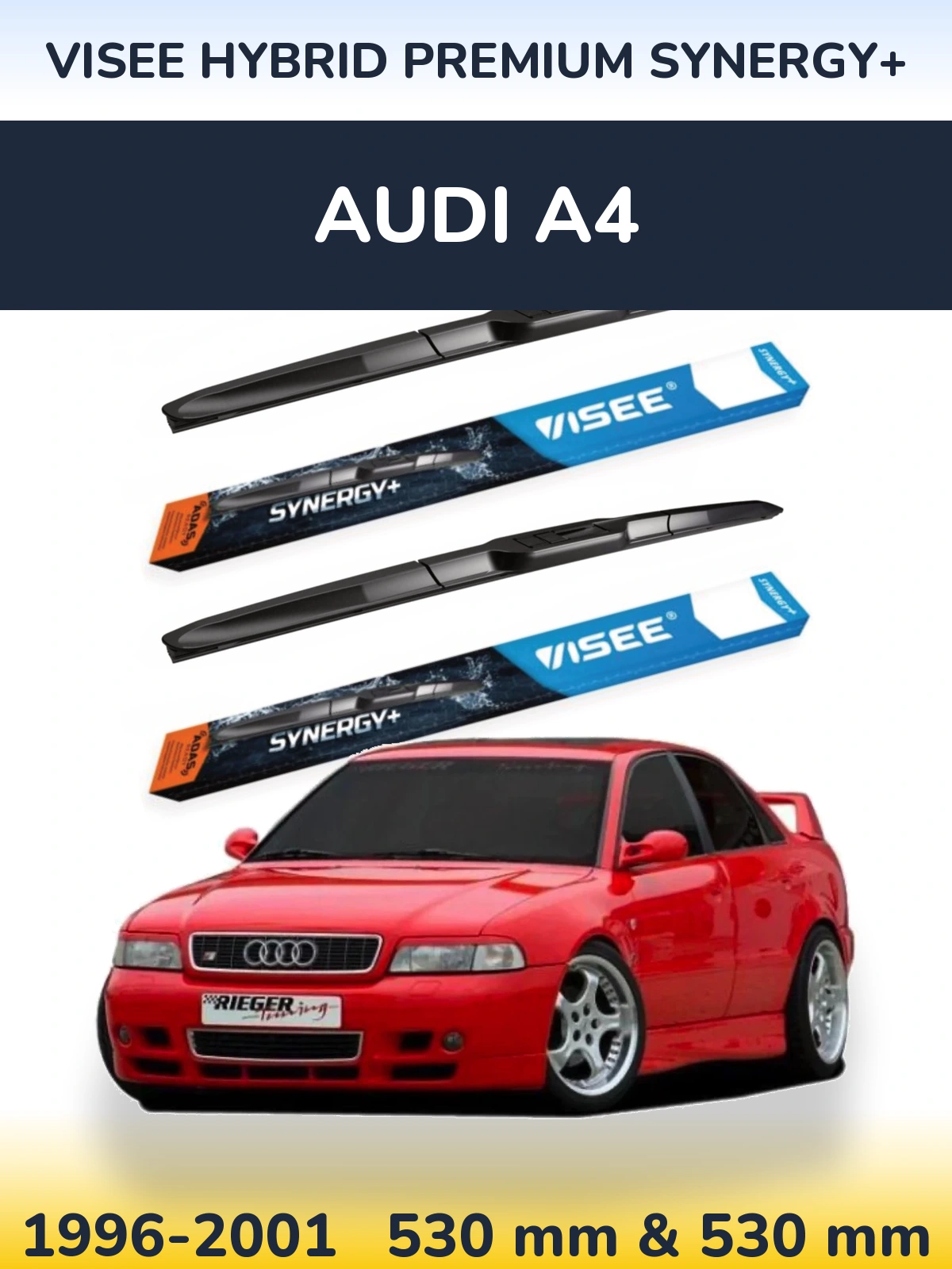 Ștergătoare VISEE HYBRID PREMIUM SYNERGY+ pentru Audi A4