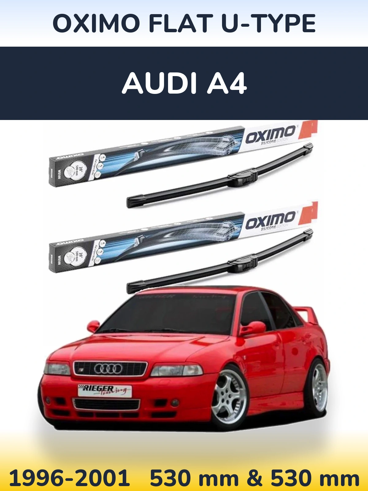 Ștergătoare Oximo Flat U-type pentru Audi A4