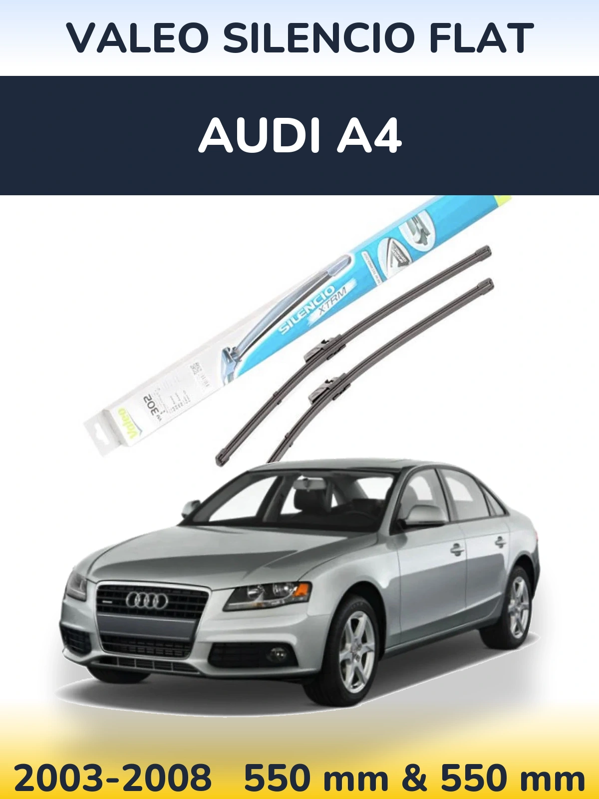 Ștergătoare Valeo Silencio Flat pentru Audi A4