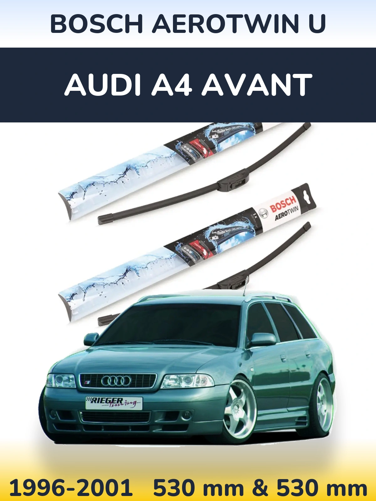Ștergătoare BOSCH AeroTwin U pentru Audi A4 Avant