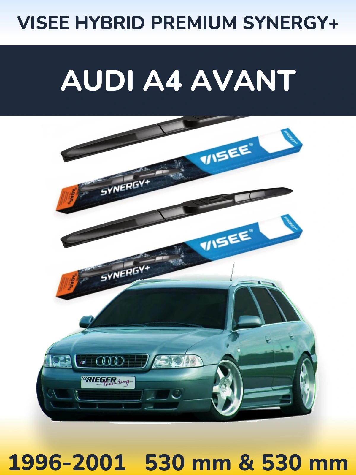 Ștergătoare VISEE HYBRID PREMIUM SYNERGY+ pentru Audi A4 Avant