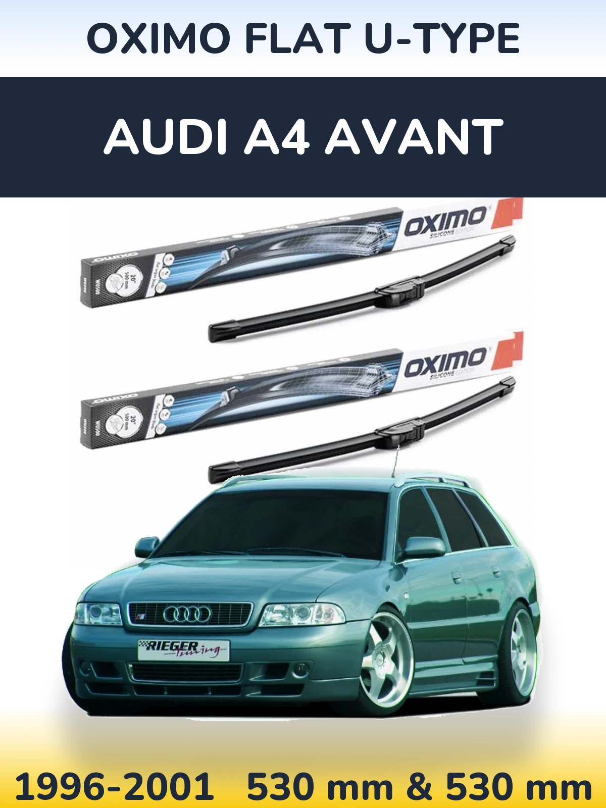 Ștergătoare Oximo Flat U-type pentru Audi A4 Avant