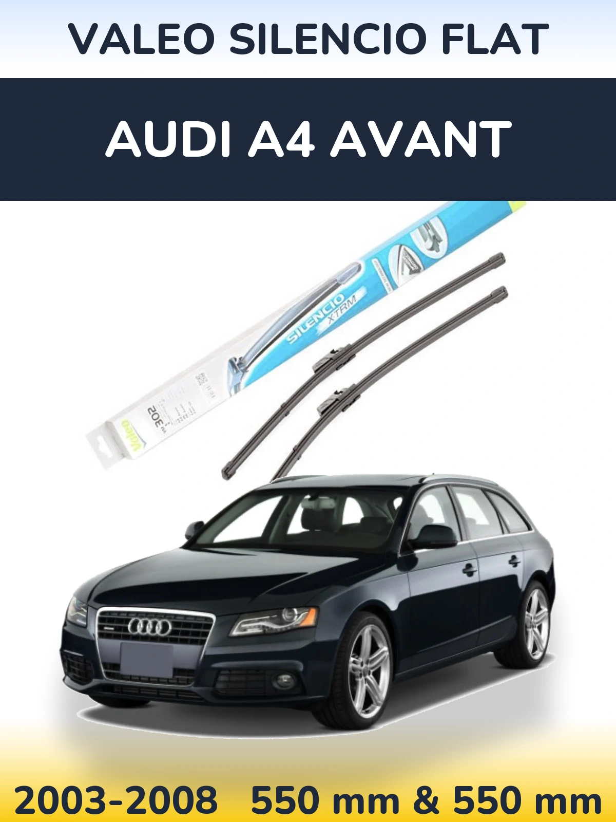 Ștergătoare Valeo Silencio Flat pentru Audi A4 Avant