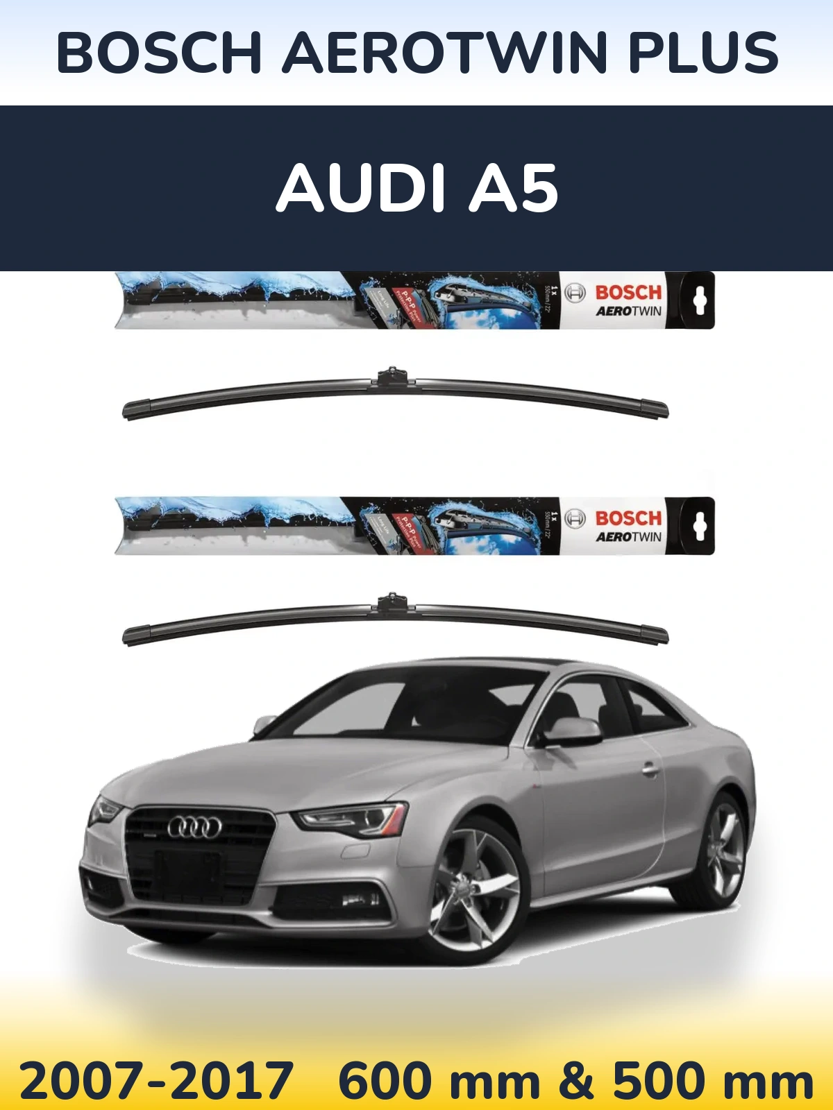 Ștergătoare BOSCH AeroTwin Plus pentru Audi A5