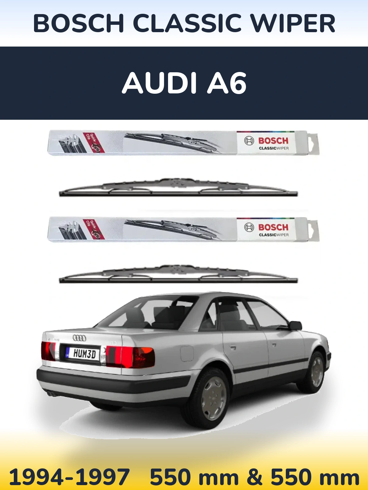 Ștergătoare BOSCH Classic Wiper pentru Audi A6
