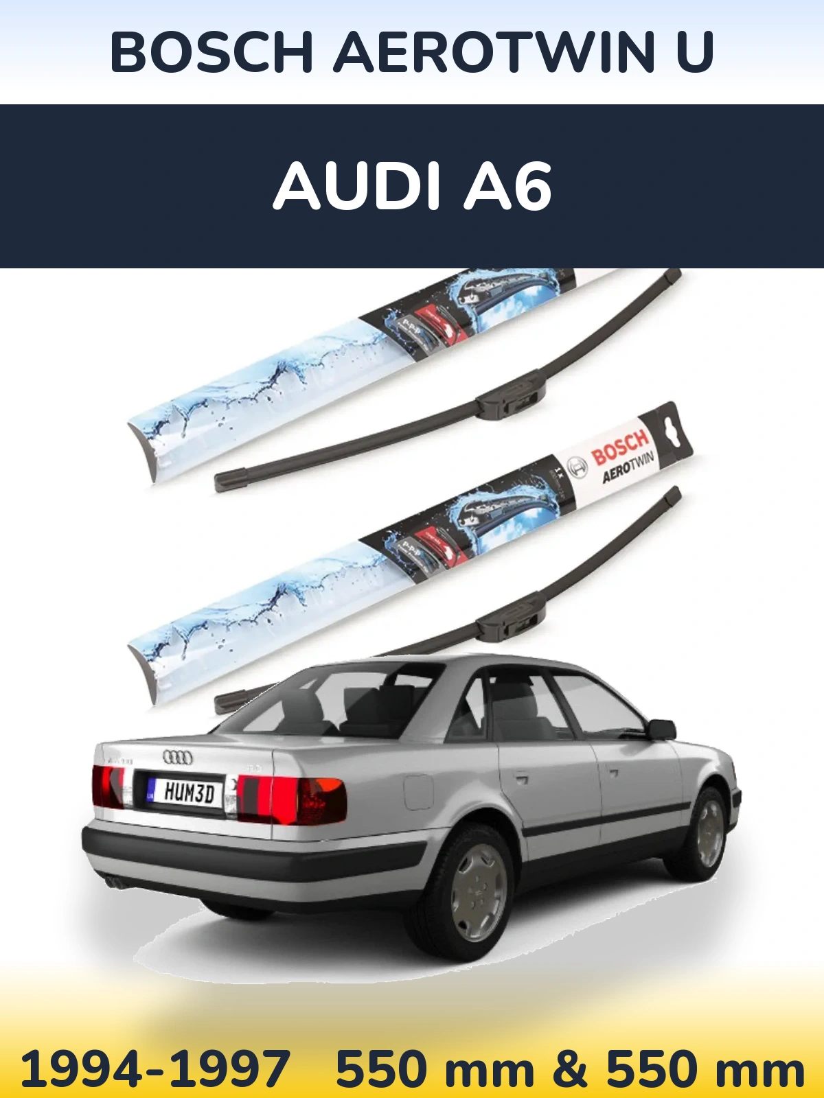Ștergătoare BOSCH AeroTwin U pentru Audi A6