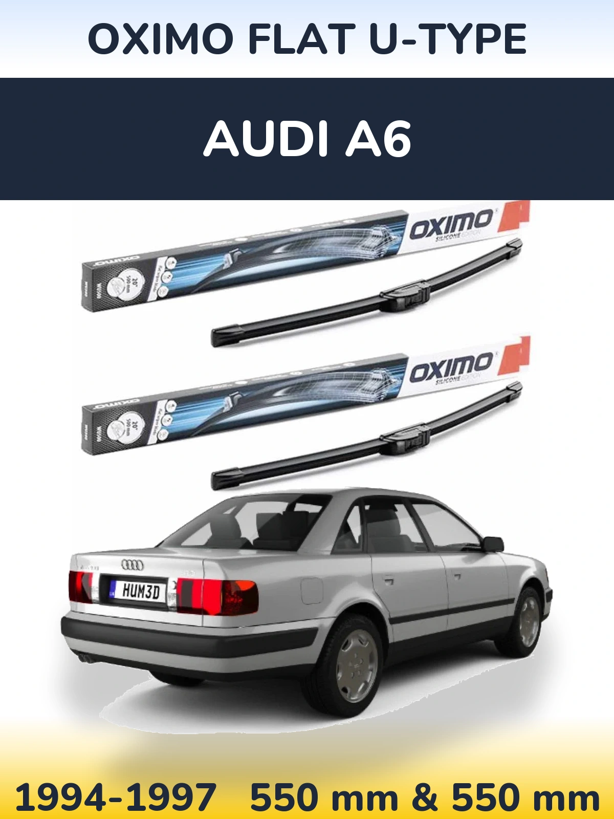 Ștergătoare Oximo Flat U-type pentru Audi A6